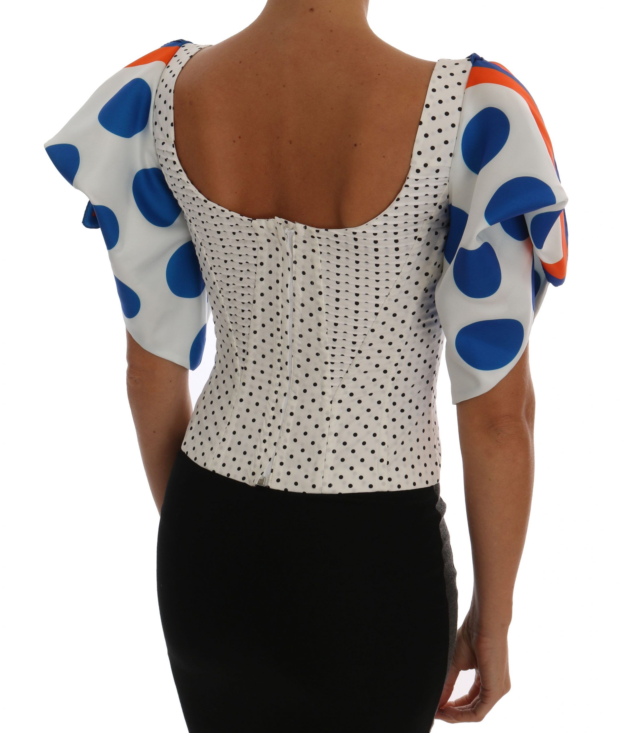 Polka Silk Corset Bustier Women's Top - Dolce & Gabbana - Modalova