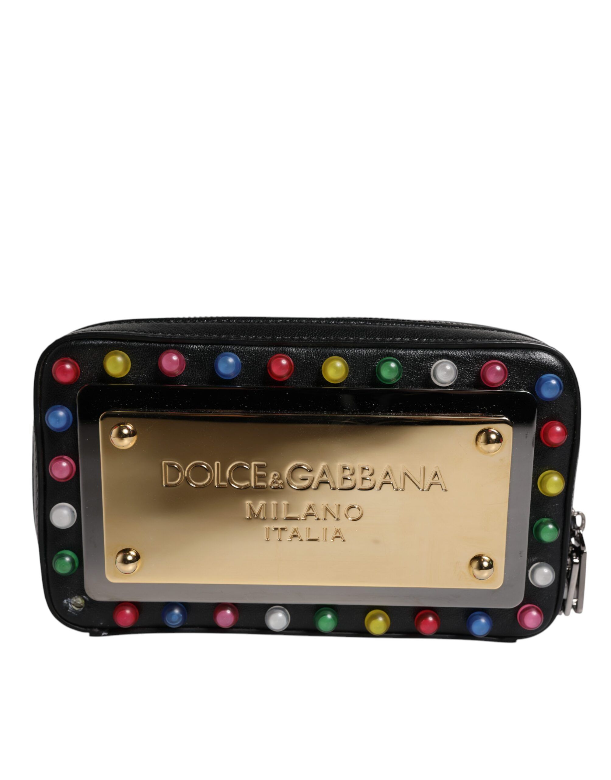 Leather LED Logo Wrist Strap Clutch Women's Bag (Pre-Owned) - Dolce & Gabbana - Modalova
