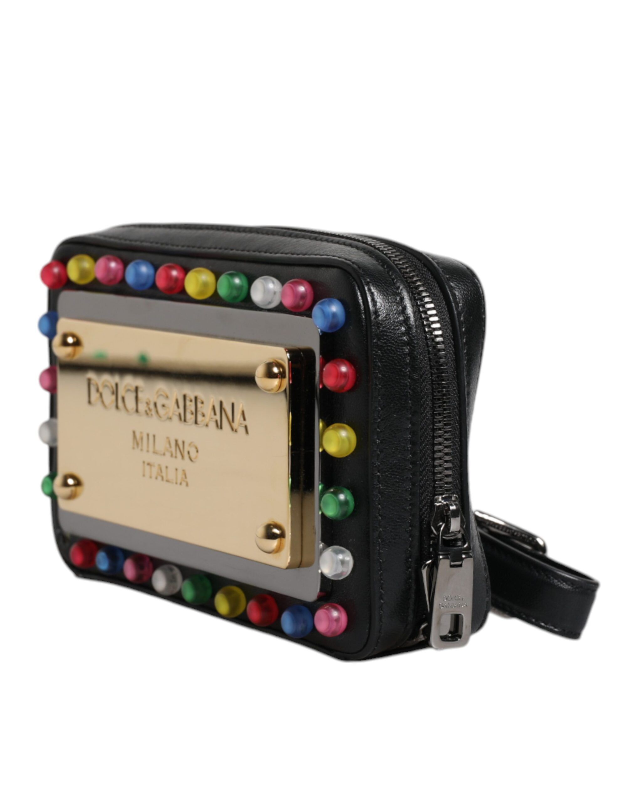 Leather LED Logo Wrist Strap Clutch Women's Bag (Pre-Owned) - Dolce & Gabbana - Modalova