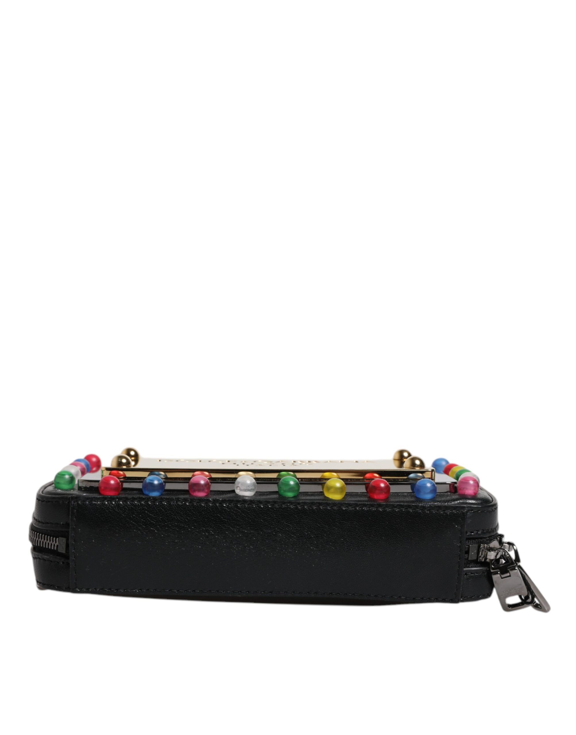Leather LED Logo Wrist Strap Clutch Women's Bag (Pre-Owned) - Dolce & Gabbana - Modalova