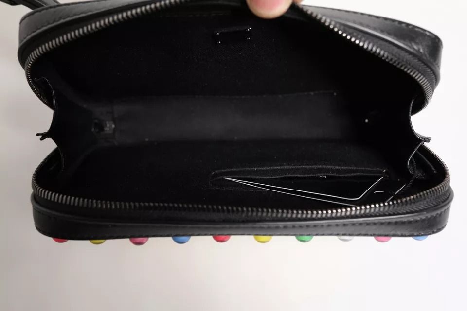 Leather LED Logo Wrist Strap Clutch Women's Bag (Pre-Owned) - Dolce & Gabbana - Modalova
