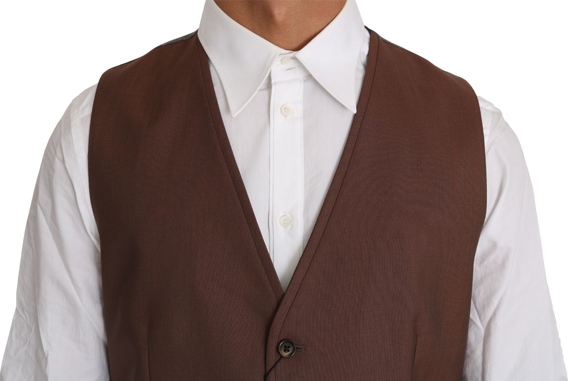 Wool Silk Waistcoat Men's Vest - Dolce & Gabbana - Modalova