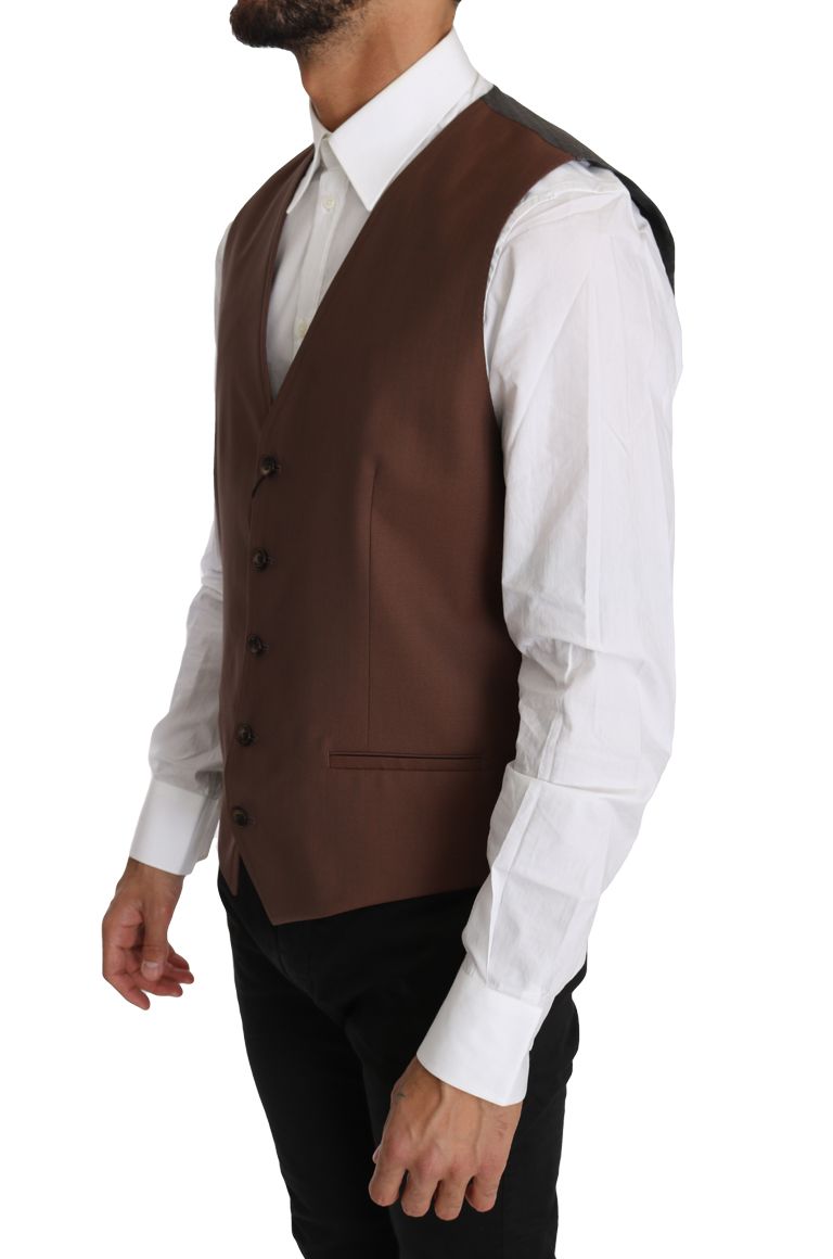 Wool Silk Waistcoat Men's Vest - Dolce & Gabbana - Modalova
