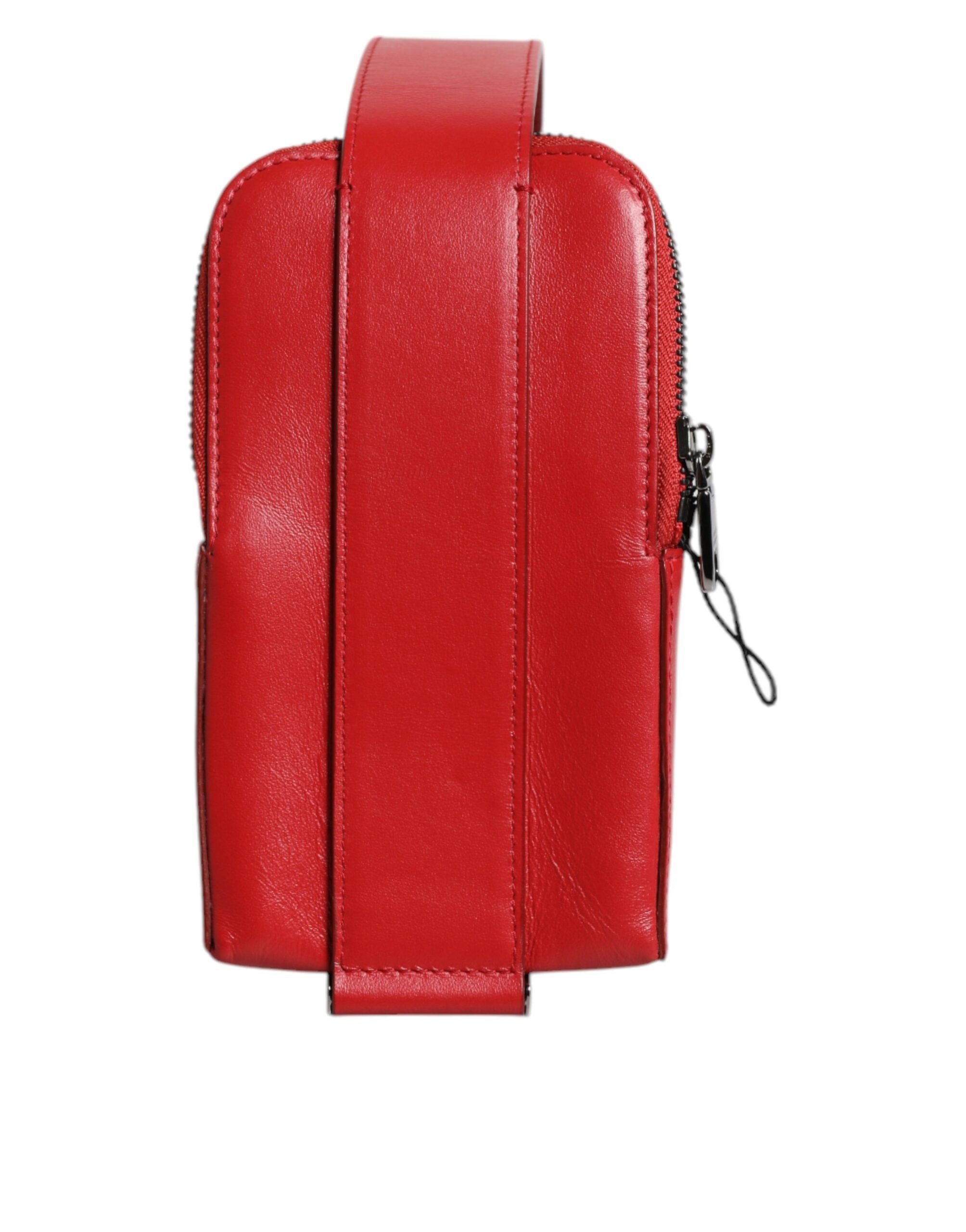 Leather Logo Zip Around Card Holder Wide Strap Men's Wallet (Pre-Owned) - Dolce & Gabbana - Modalova