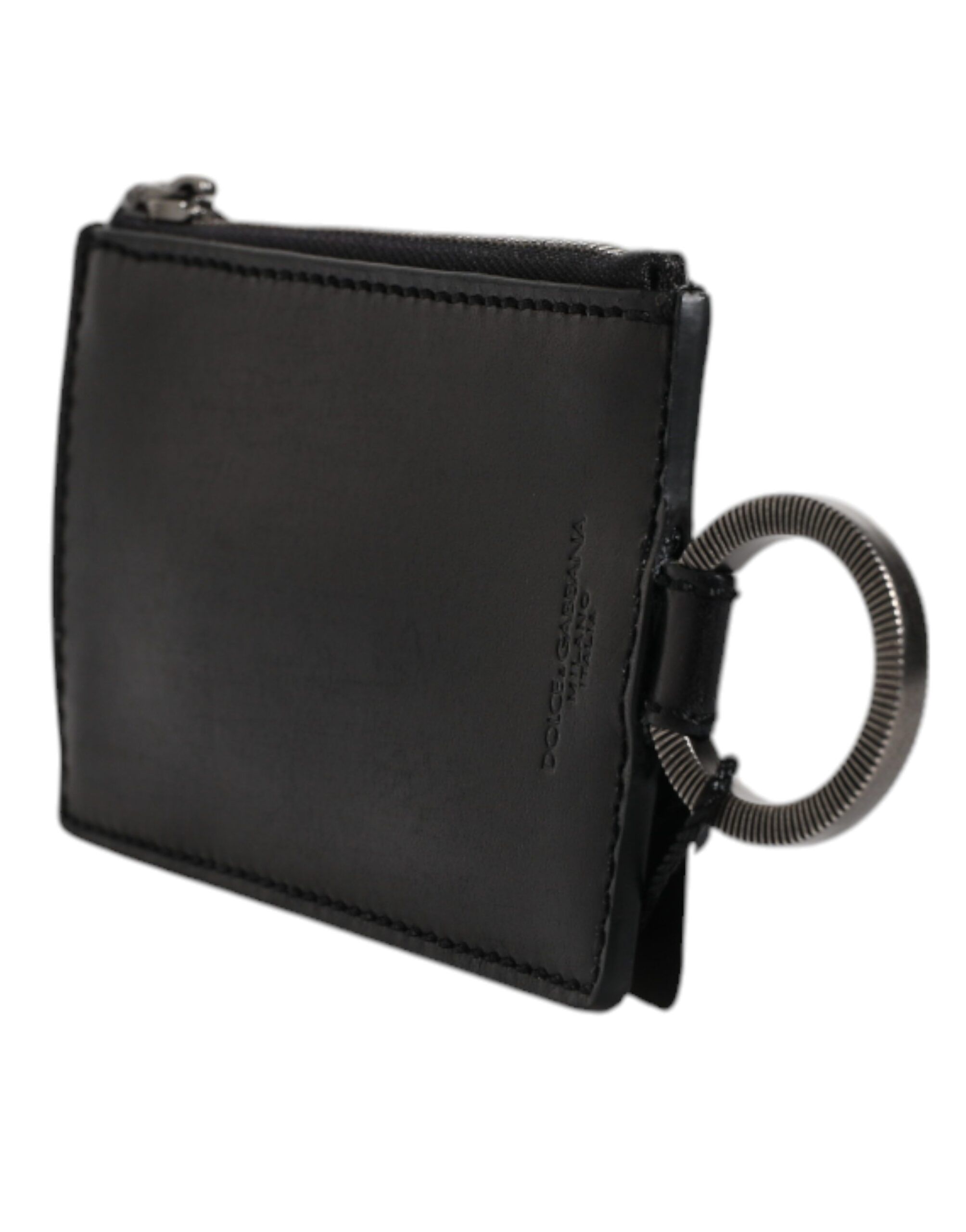 Horse Leather Lanyard Logo Card Holder Men's Wallet - Dolce & Gabbana - Modalova