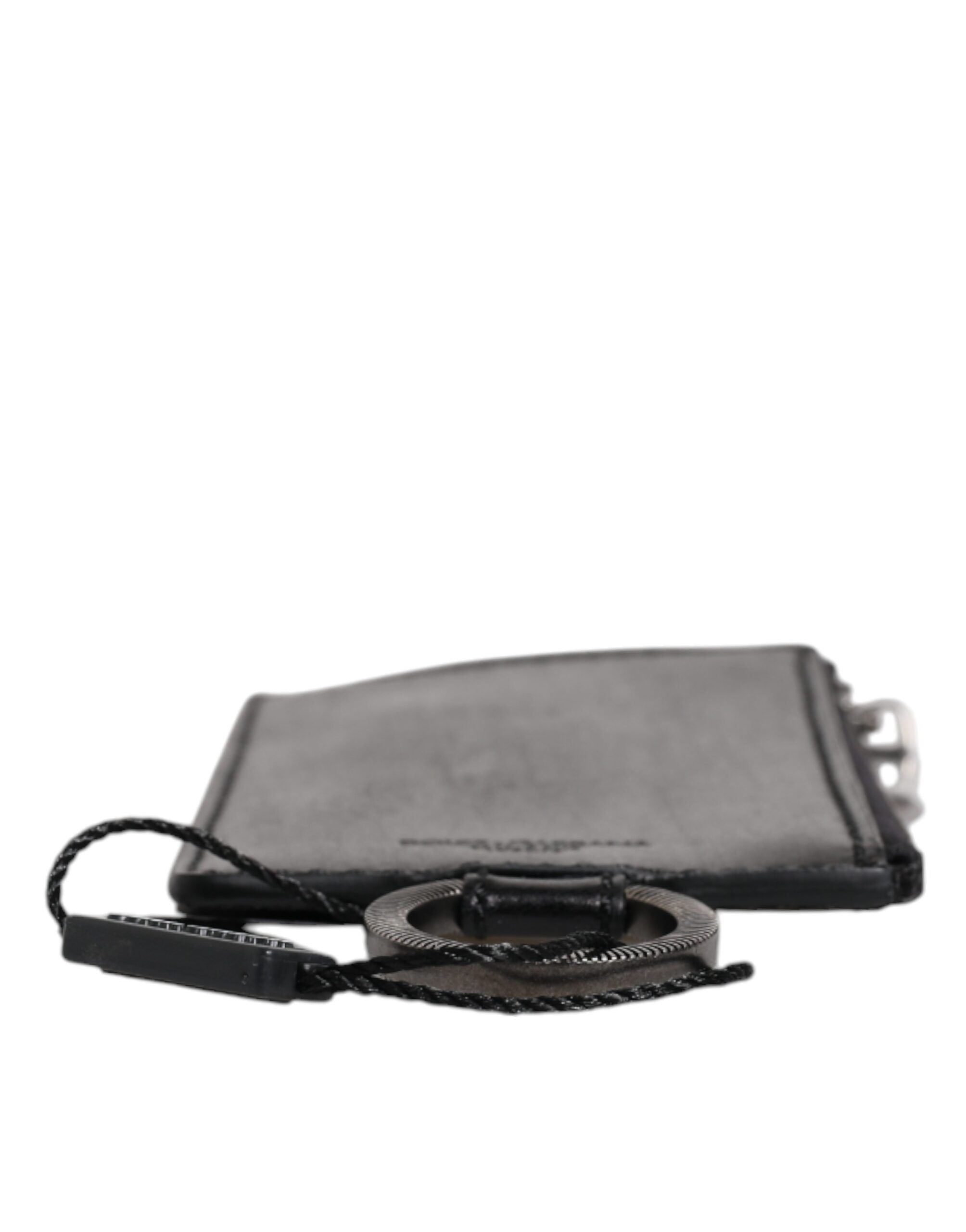 Horse Leather Lanyard Logo Card Holder Men's Wallet - Dolce & Gabbana - Modalova