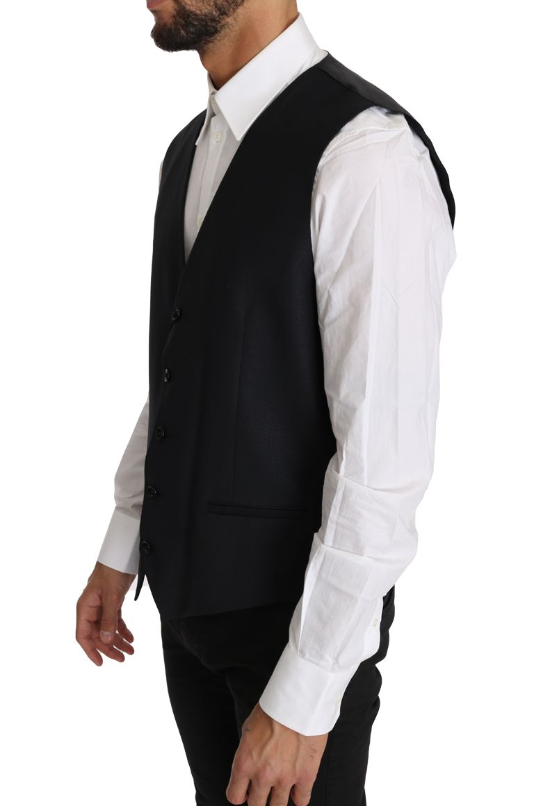 Wool Silk Waistcoat Men's Vest - Dolce & Gabbana - Modalova