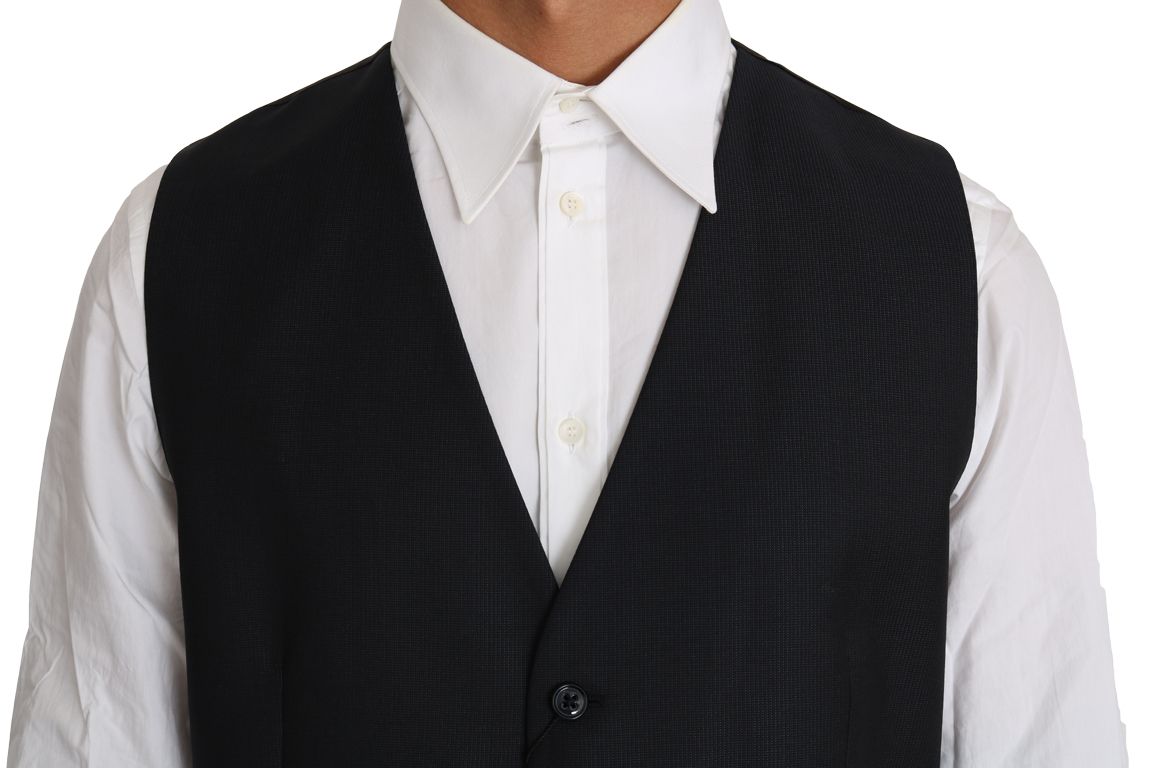 Wool Silk Waistcoat Men's Vest - Dolce & Gabbana - Modalova