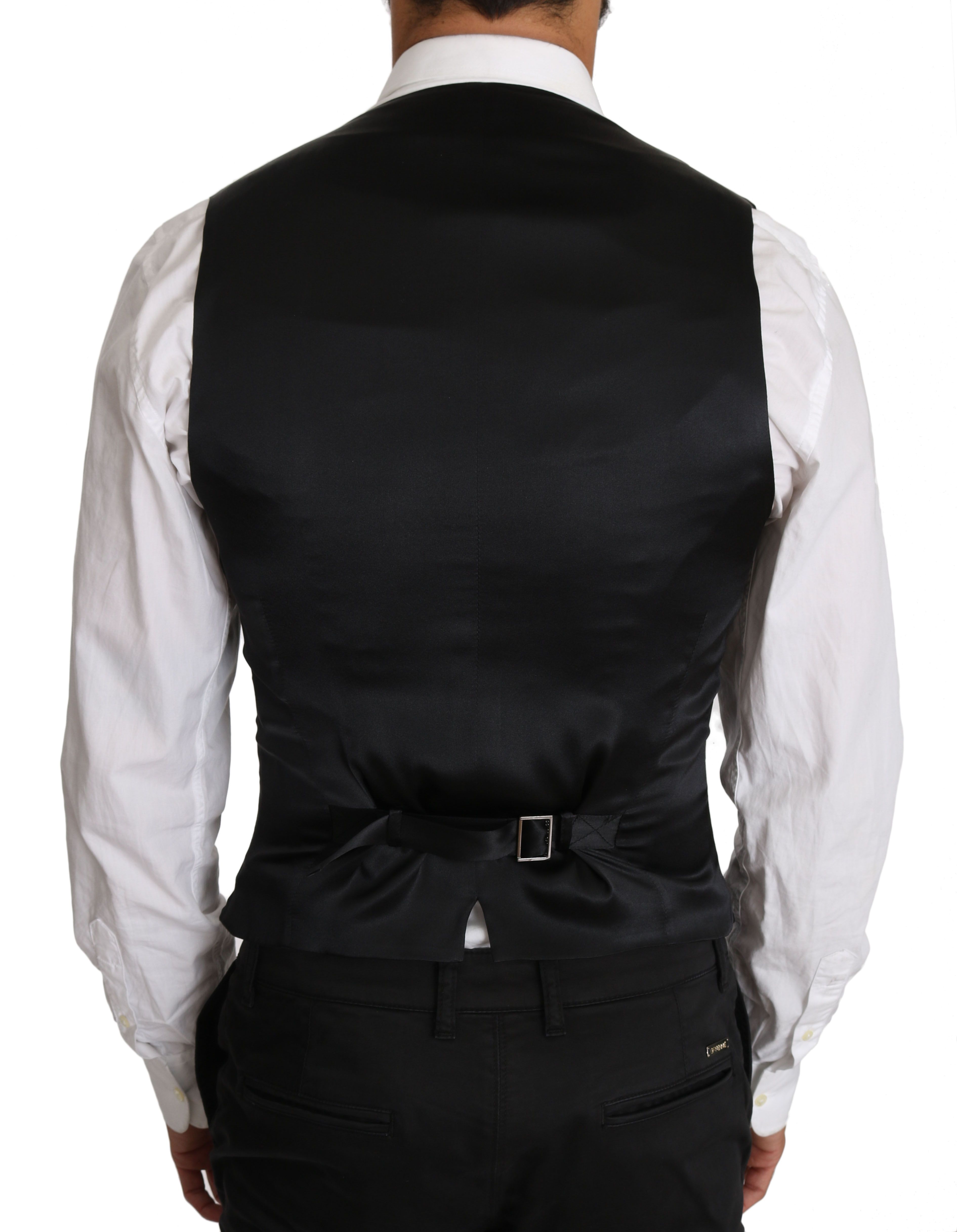 Wool Double Breasted Waistcoat Men's Vest - Dolce & Gabbana - Modalova