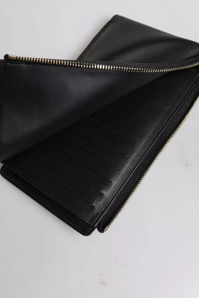 Leather Logo Plaque Neck Strap Card Coin Women's Wallet - Dolce & Gabbana - Modalova