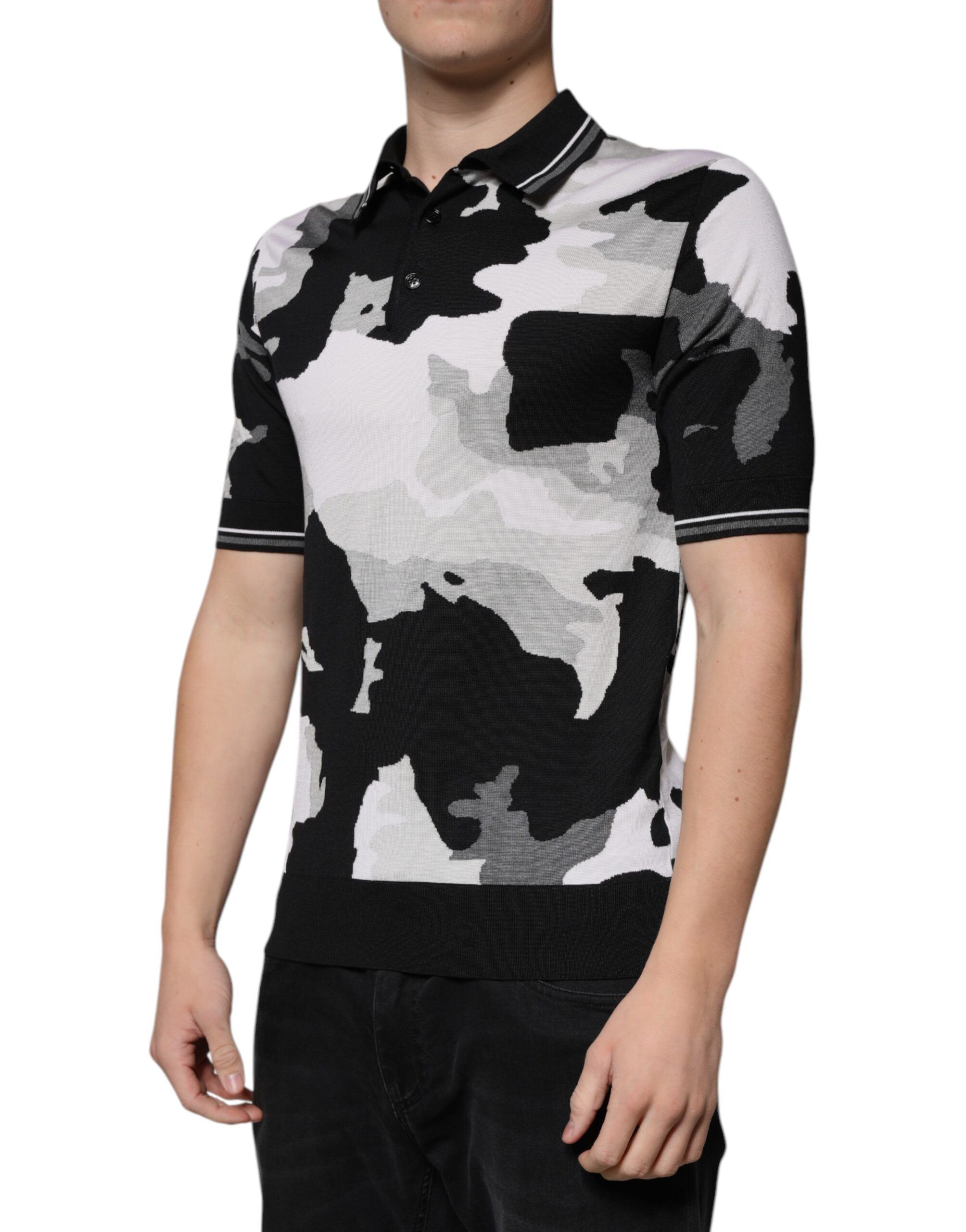 Camouflage Collared Polo Men's T-shirt - Dolce & Gabbana - Modalova