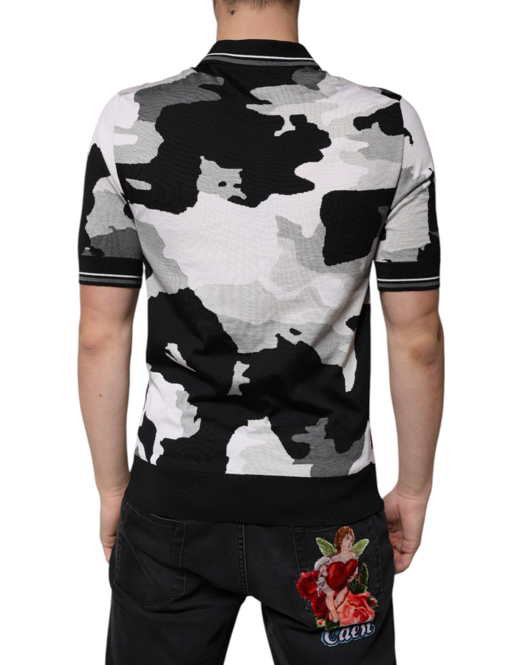 Camouflage Collared Polo Men's T-shirt - Dolce & Gabbana - Modalova