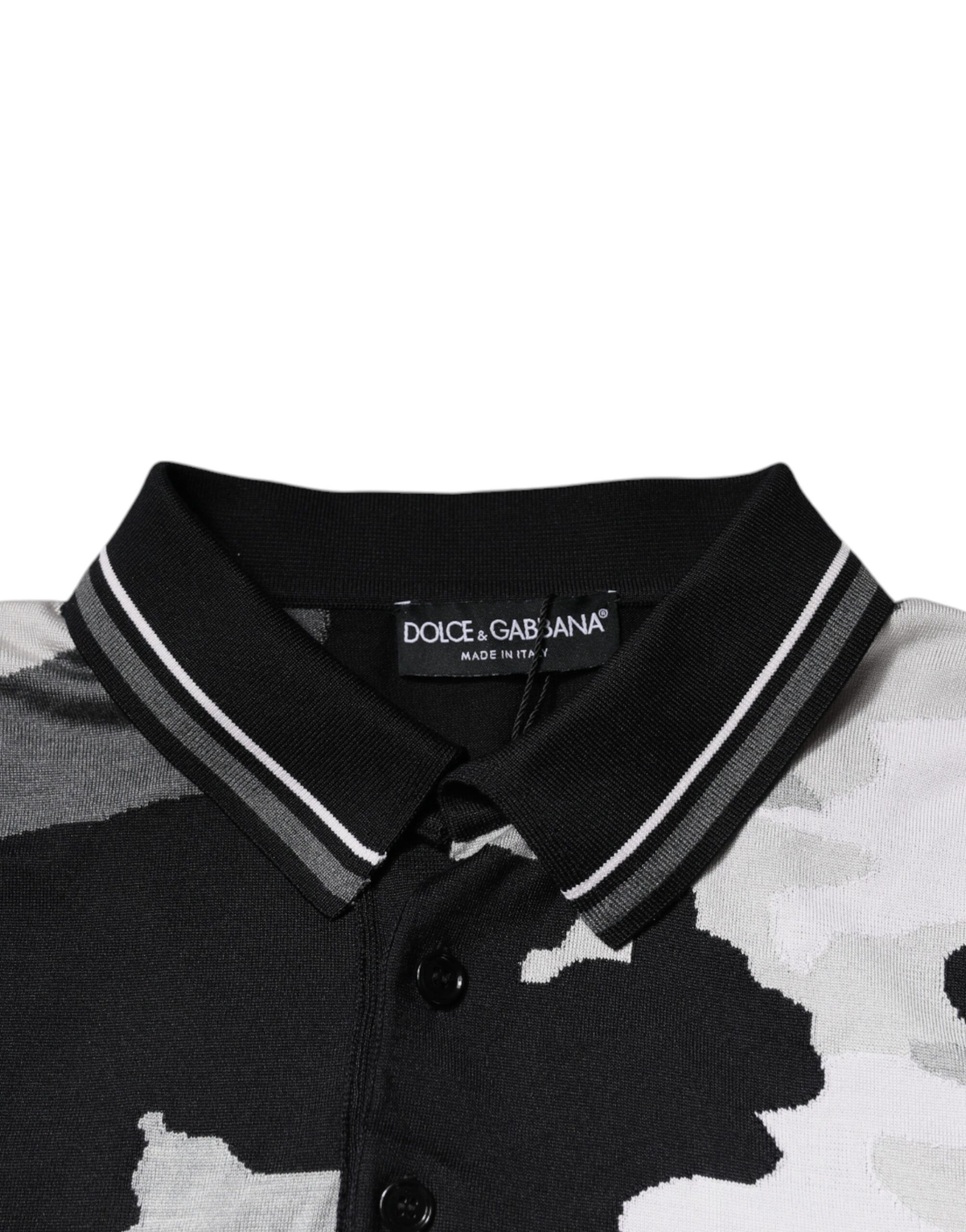 Camouflage Collared Polo Men's T-shirt - Dolce & Gabbana - Modalova