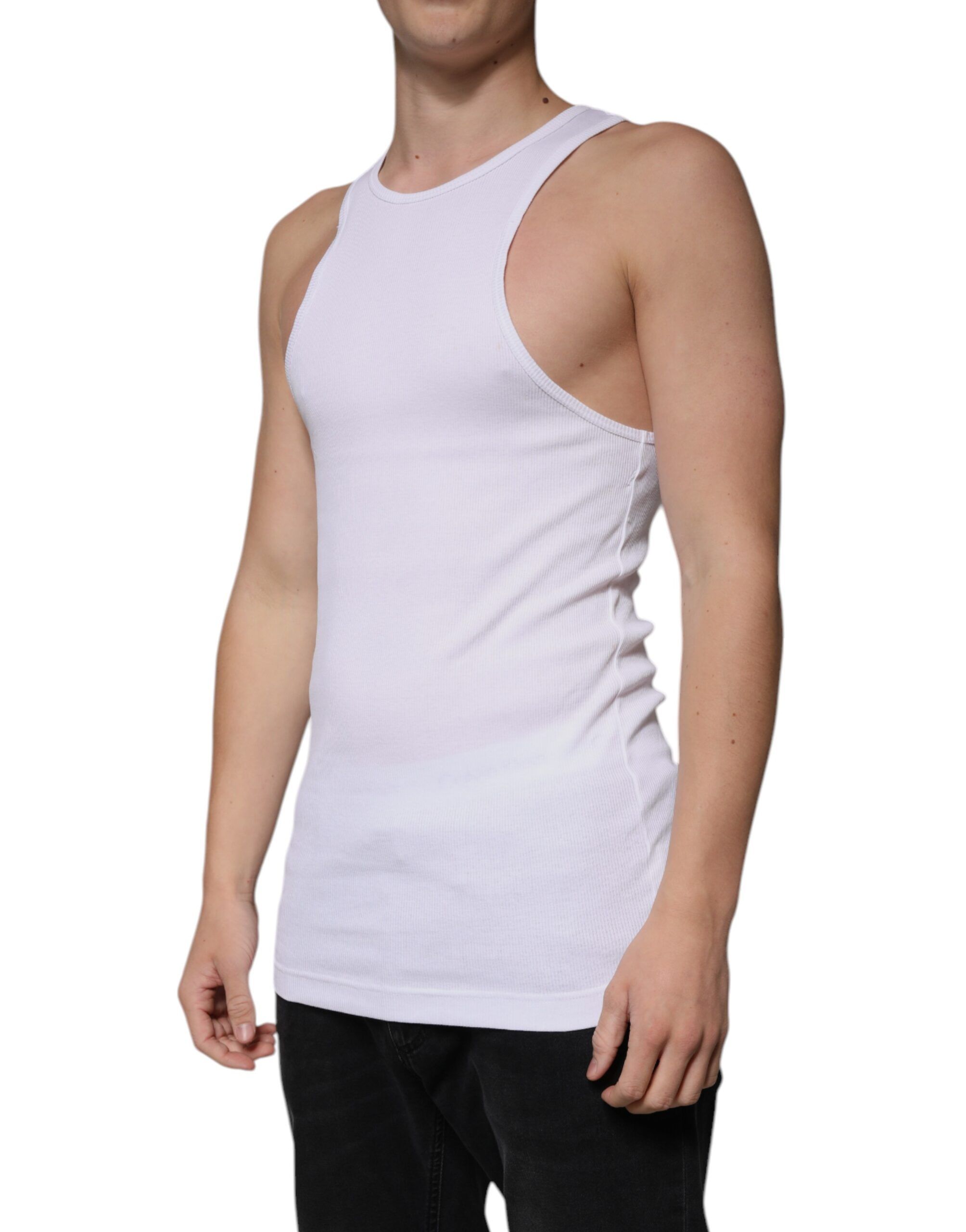 Cotton Sleeveless Round Neck Tank Men's T-shirt (Pre-Owned) - Dolce & Gabbana - Modalova