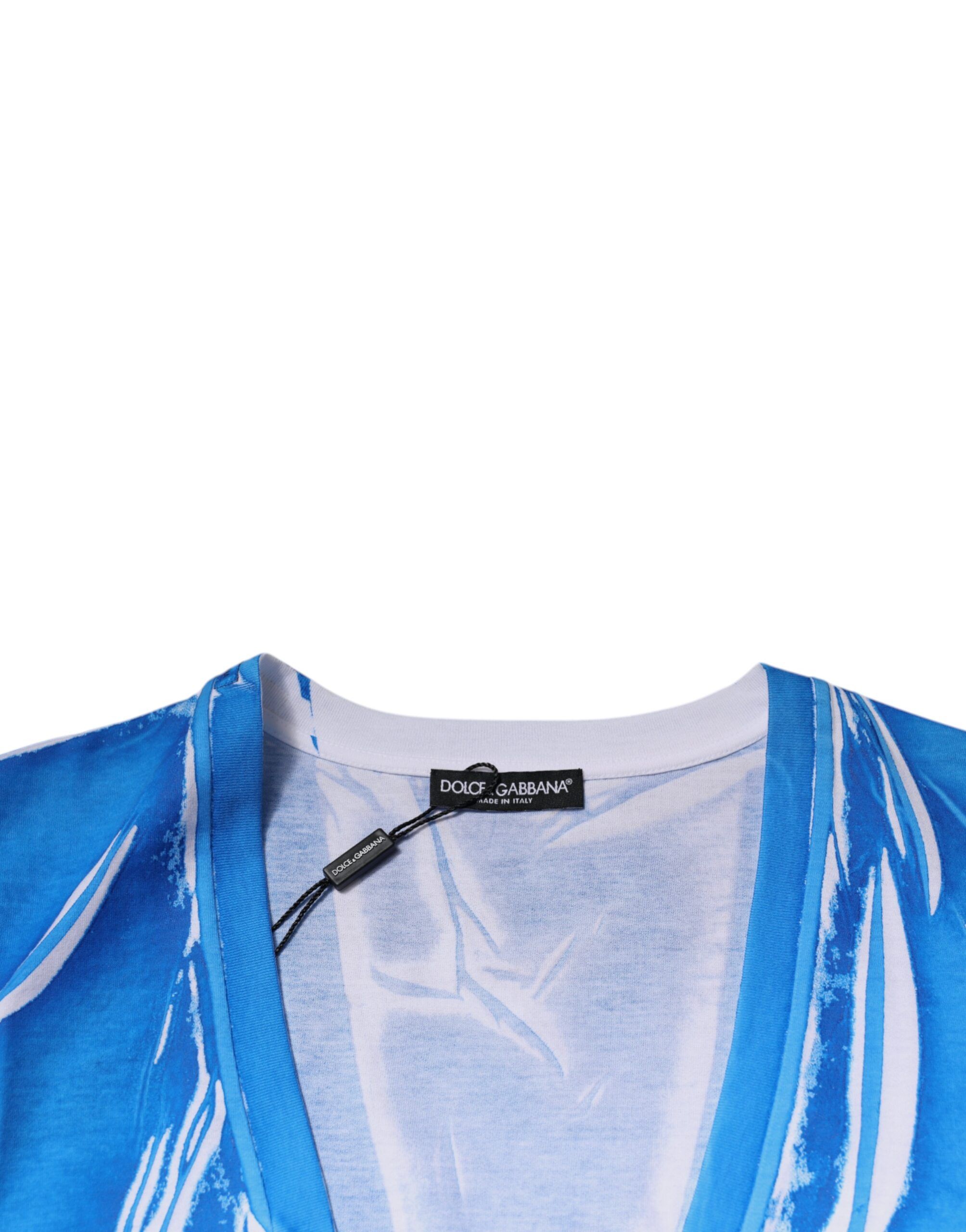 Cotton V-neck Short Sleeves Men's T-shirt - Dolce & Gabbana - Modalova