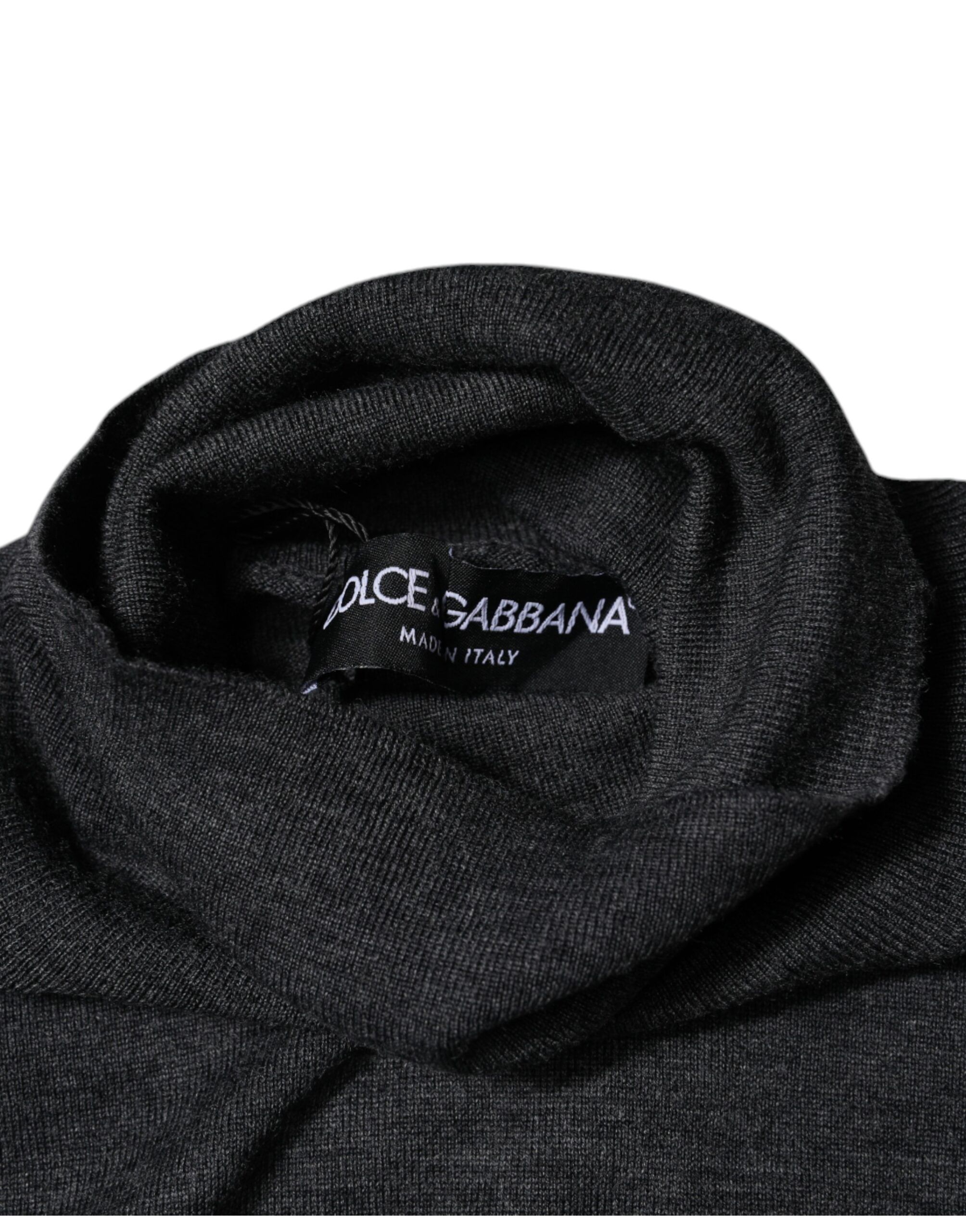 Wool Knit Turtleneck Pullover Men's Sweater - Dolce & Gabbana - Modalova
