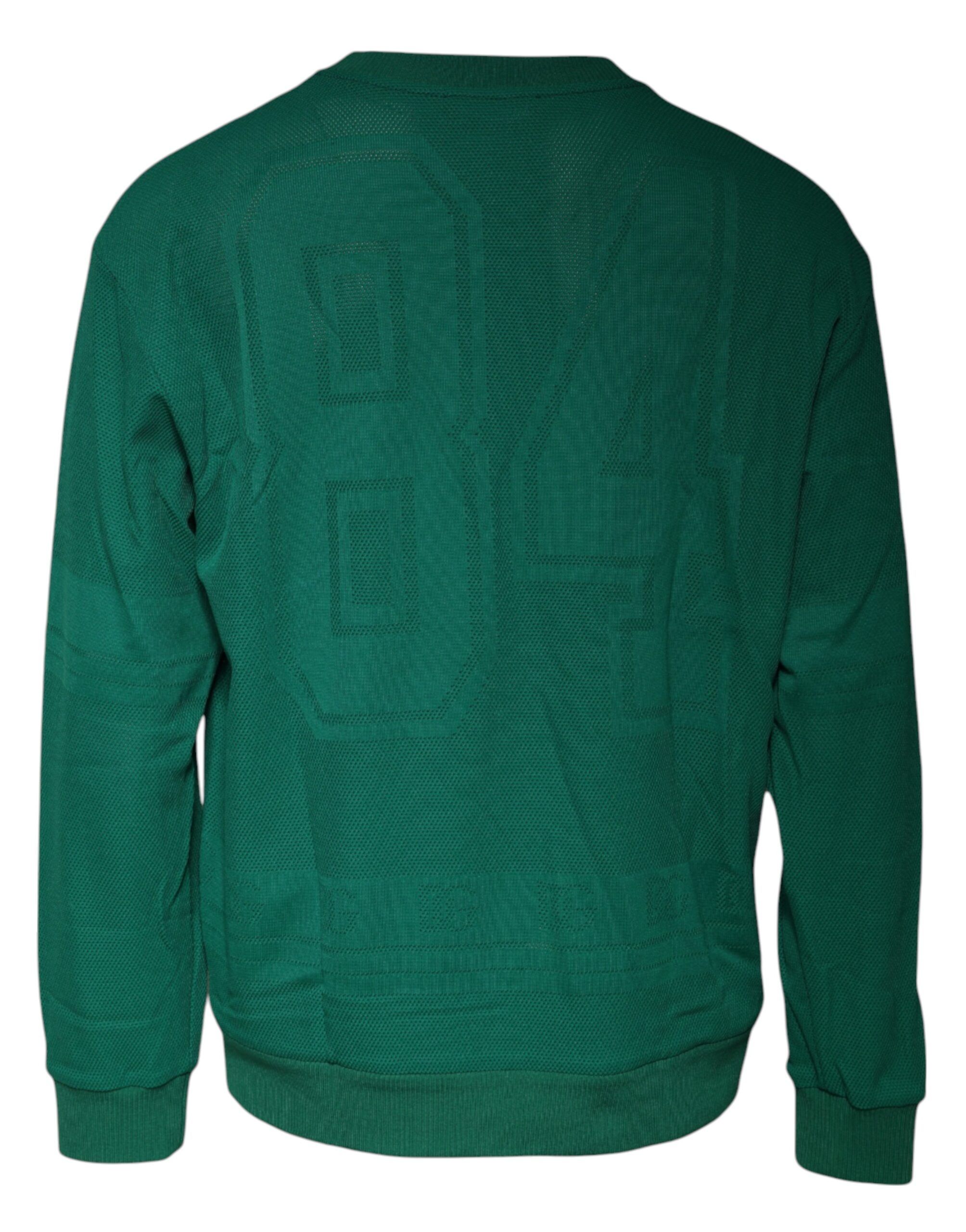 Logo Nylon Crew Neck Pullover Men's Sweater - Dolce & Gabbana - Modalova
