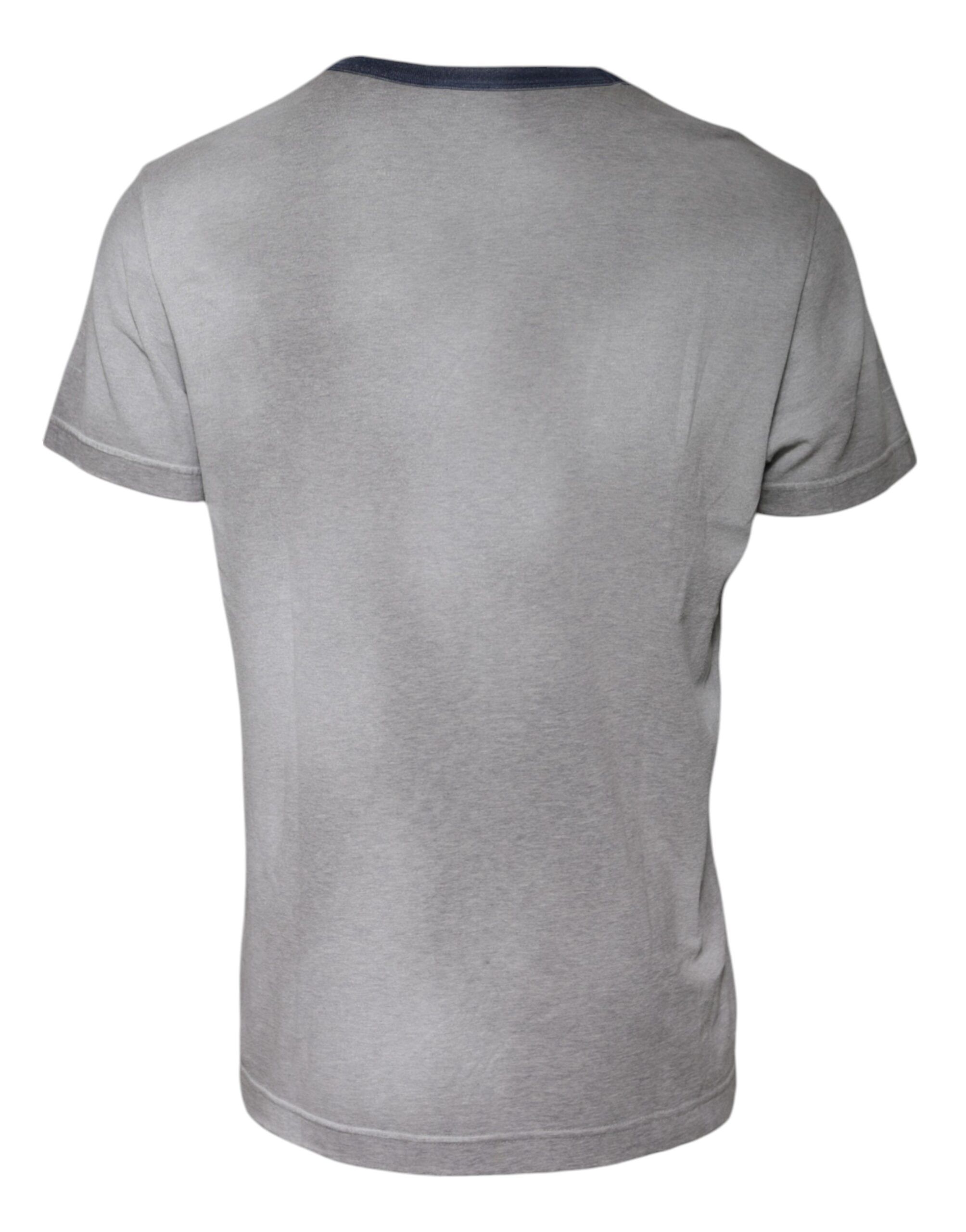 Logo Print Cotton Crew Neck Men's T-shirt - Dolce & Gabbana - Modalova