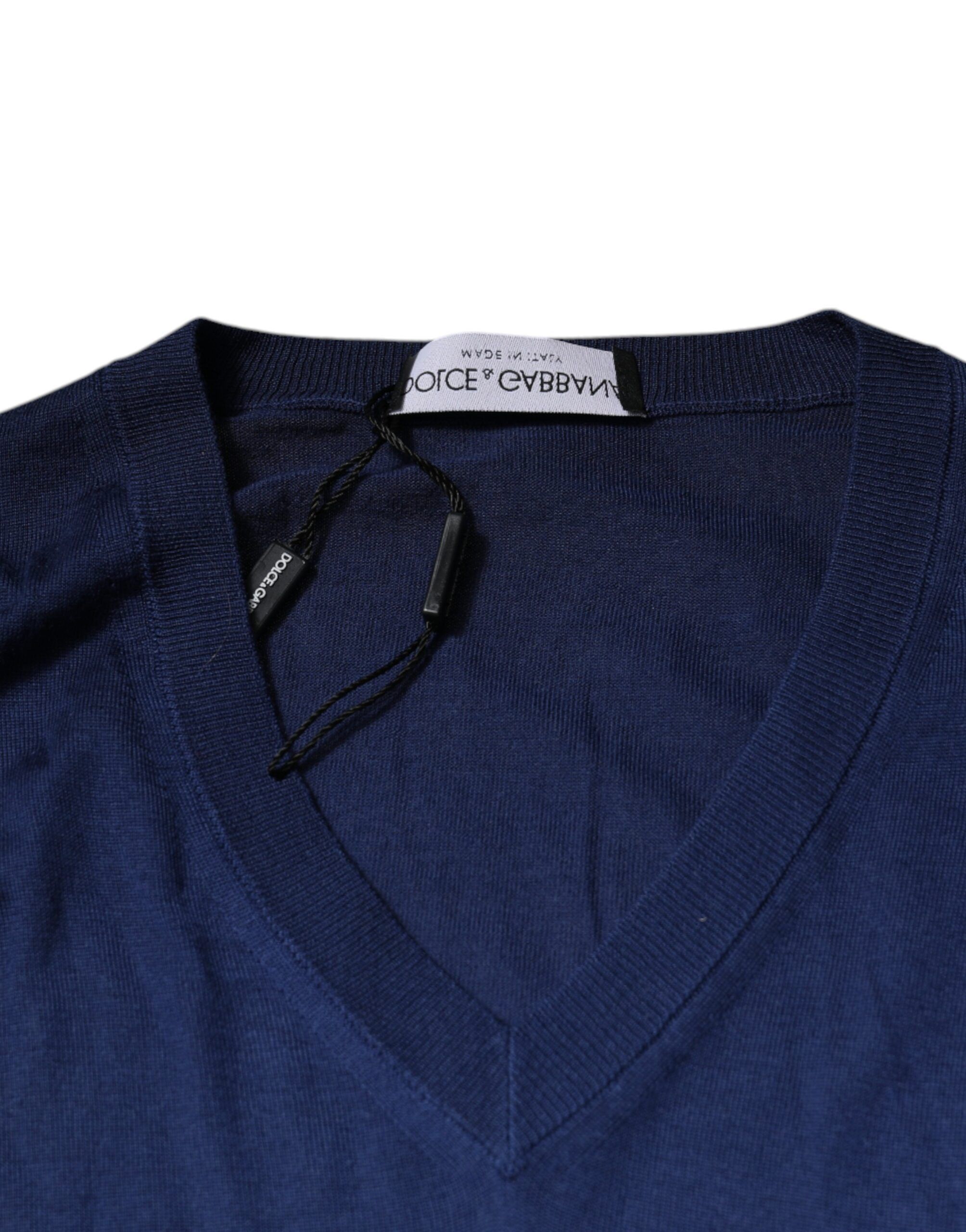 Cashmere V-neck Pullover Men's Sweater - Dolce & Gabbana - Modalova