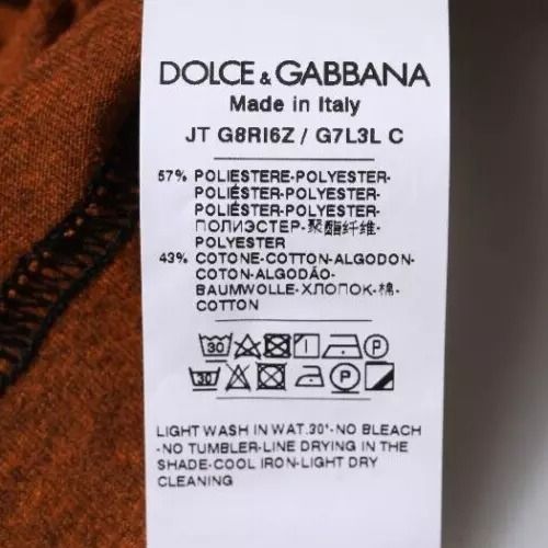 DG Logo Polyester Crew Neck Men's T-shirt - Dolce & Gabbana - Modalova