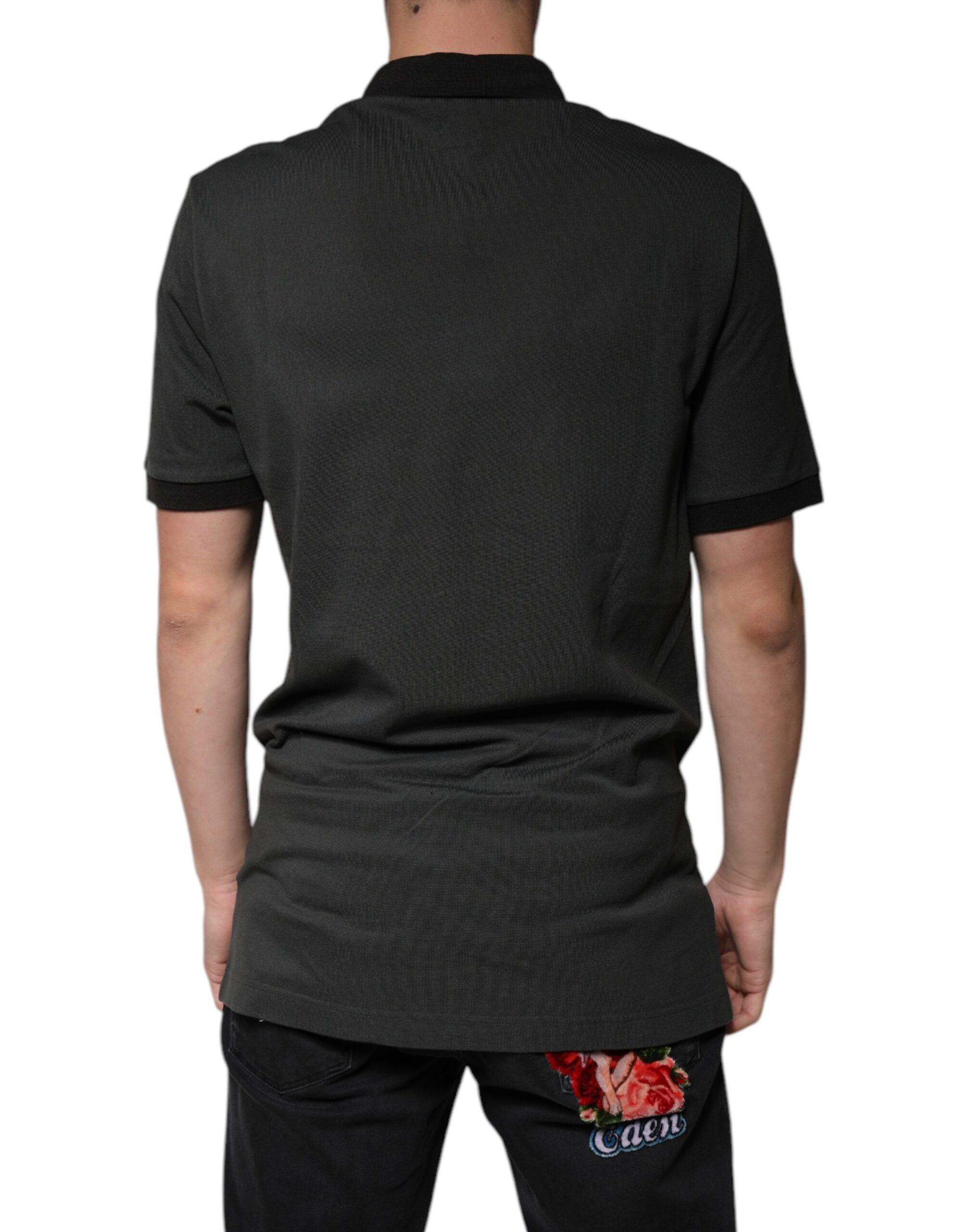 Logo Print Collared Cotton Polo Men's T-shirt (Pre-Owned) - Dolce & Gabbana - Modalova