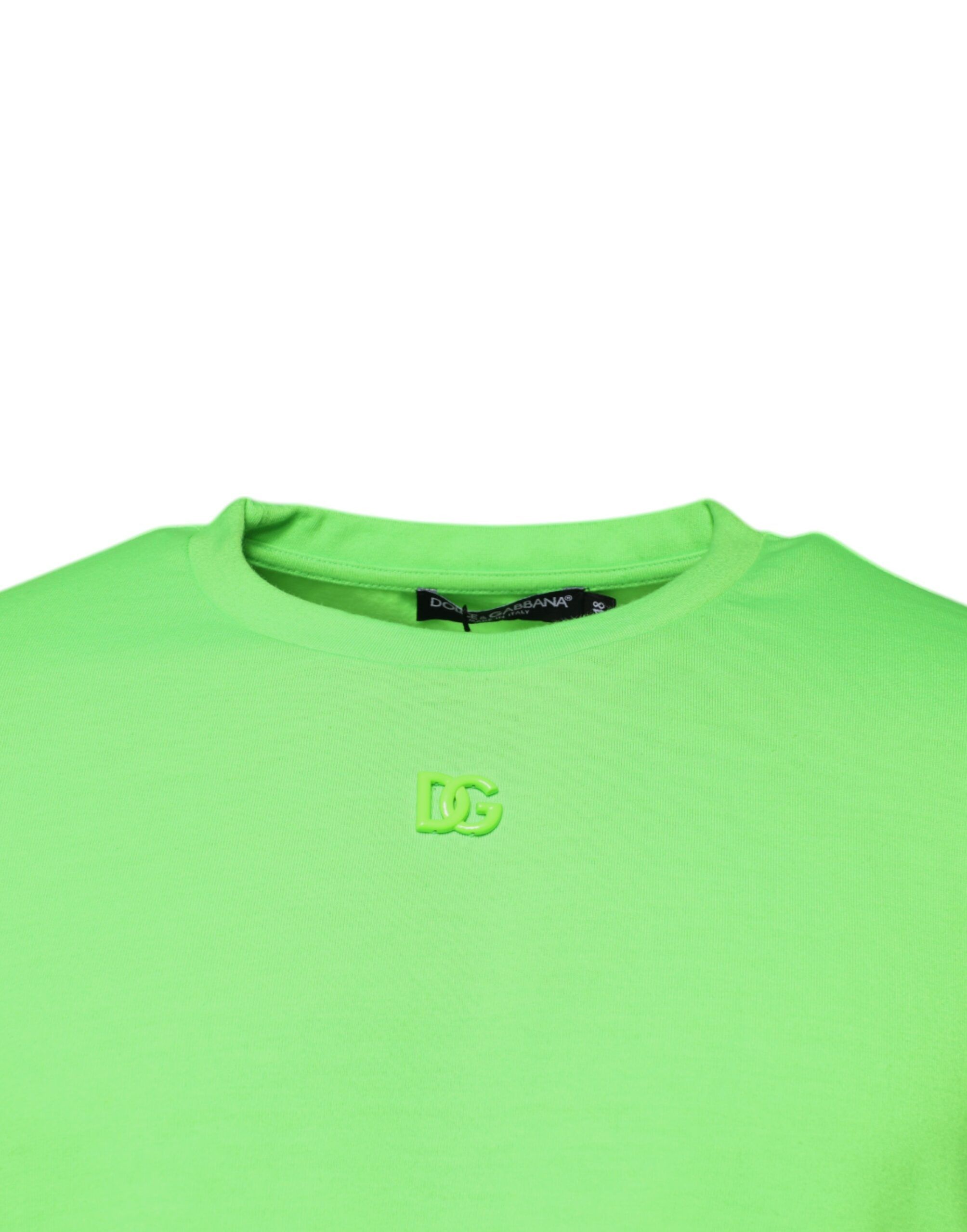 Logo Polyester Crew Neck Men's T-shirt - Dolce & Gabbana - Modalova