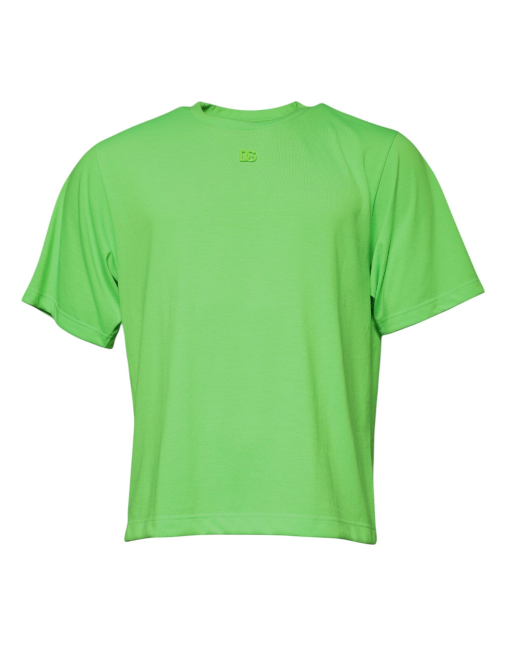 Logo Polyester Crew Neck Men's T-shirt - Dolce & Gabbana - Modalova