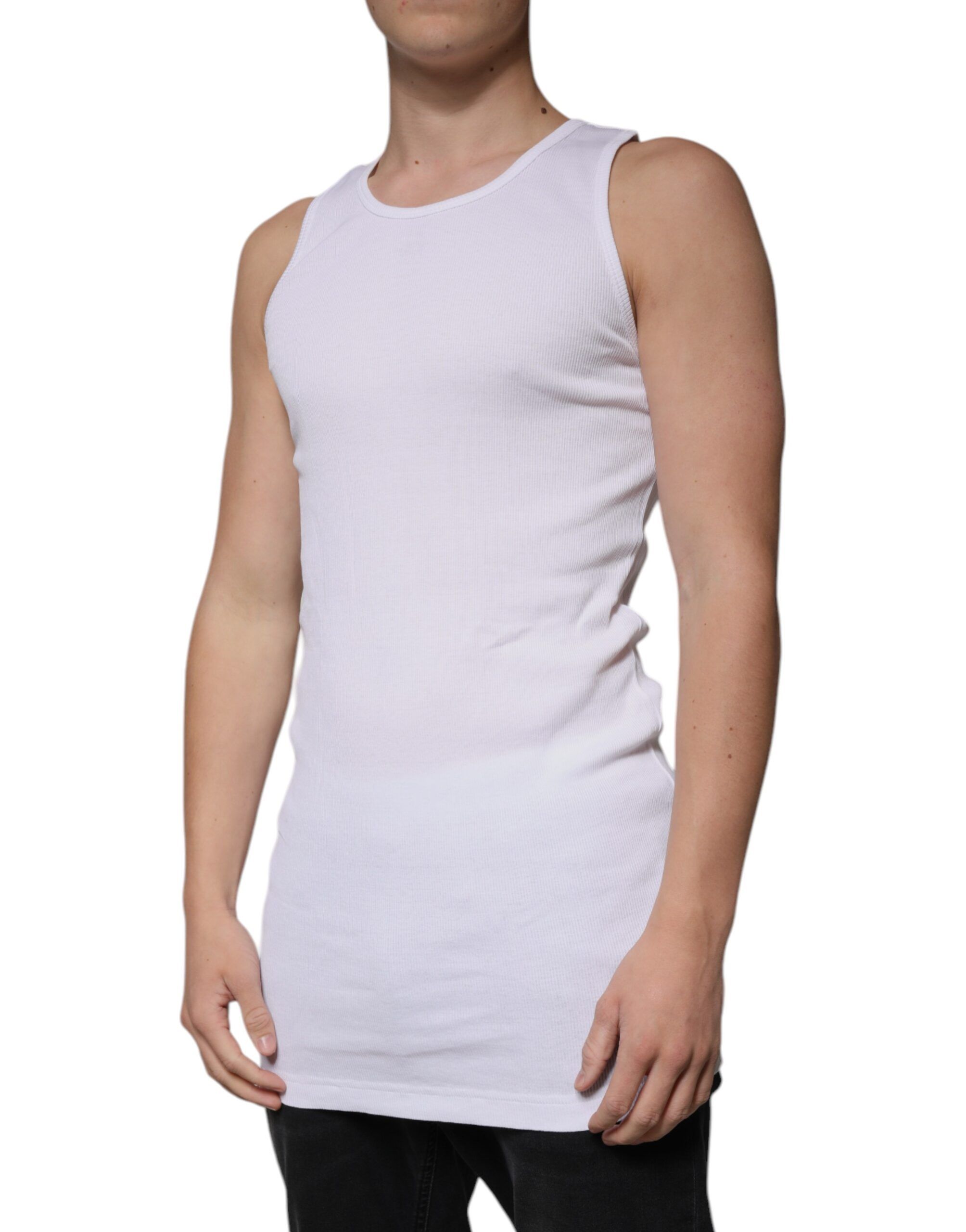 Cotton Sleeveless Round Neck Tank Men's T-shirt (Pre-Owned) - Dolce & Gabbana - Modalova