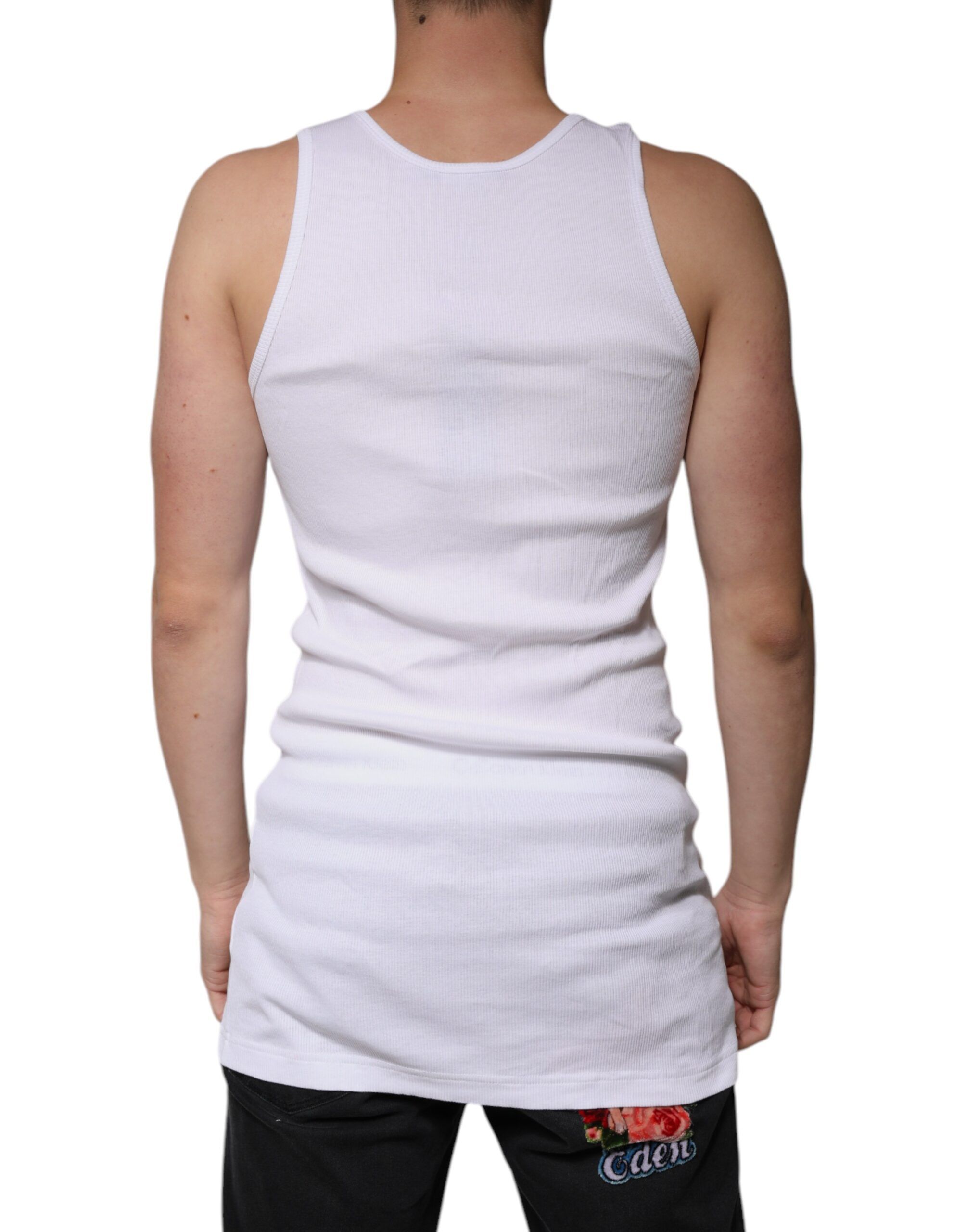 Cotton Sleeveless Round Neck Tank Men's T-shirt (Pre-Owned) - Dolce & Gabbana - Modalova