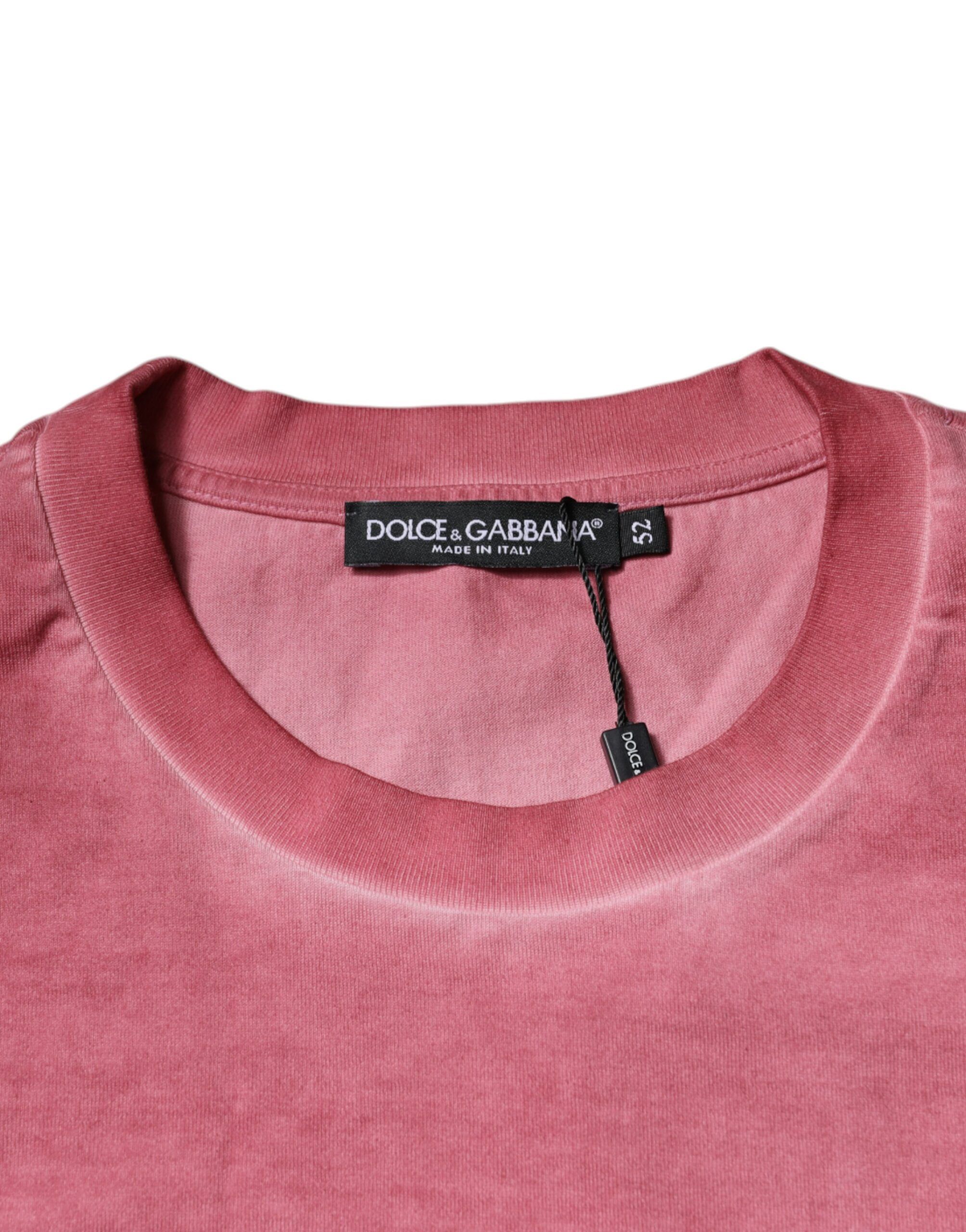 Logo Print Cotton Crew Neck Men's T-shirt (Pre-Owned) - Dolce & Gabbana - Modalova