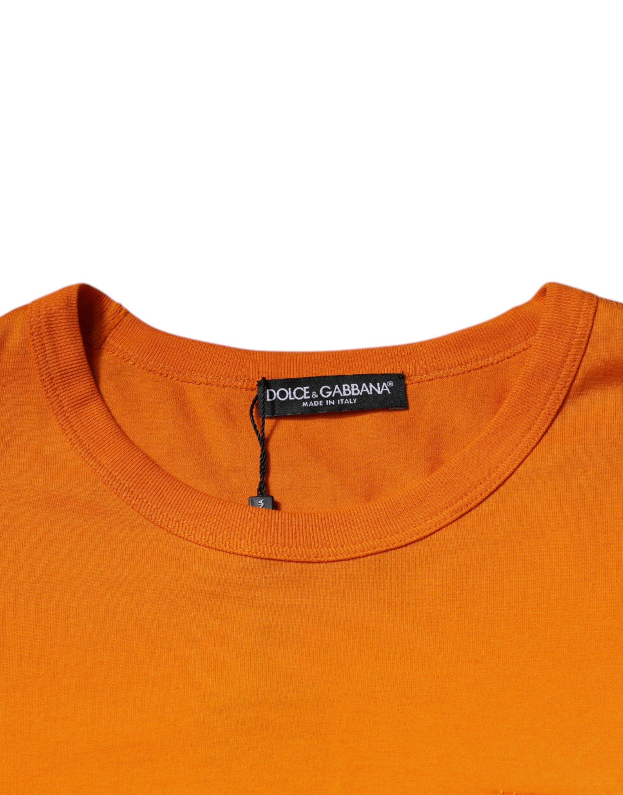 Logo Cotton Crew Neck Men's T-shirt (Pre-Owned) - Dolce & Gabbana - Modalova