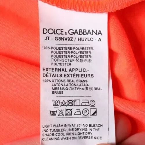 Logo Polyester Crew Neck Men's T-shirt (Pre-Owned) - Dolce & Gabbana - Modalova