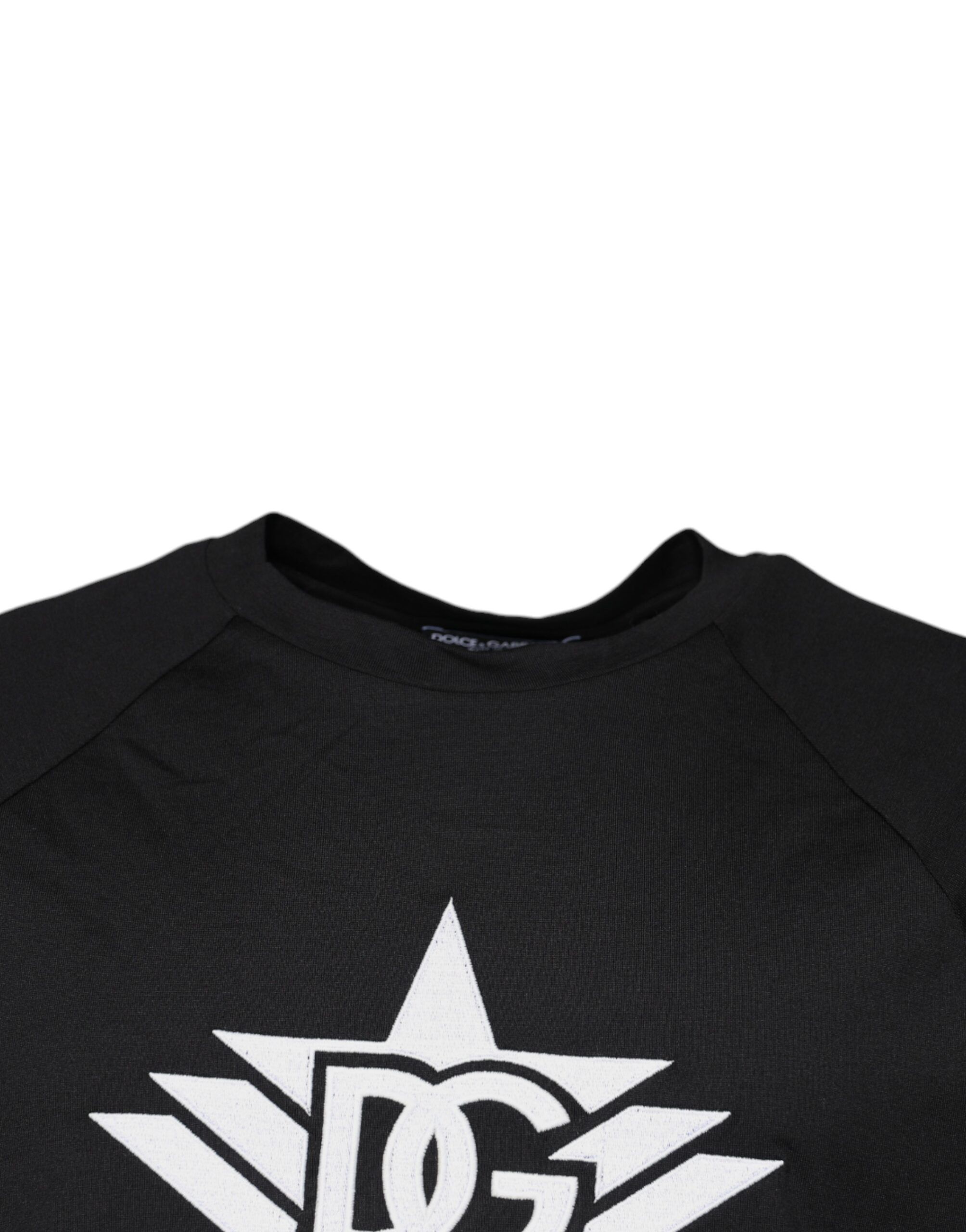 Logo Print Cotton Crew Neck Men's T-shirt - Dolce & Gabbana - Modalova