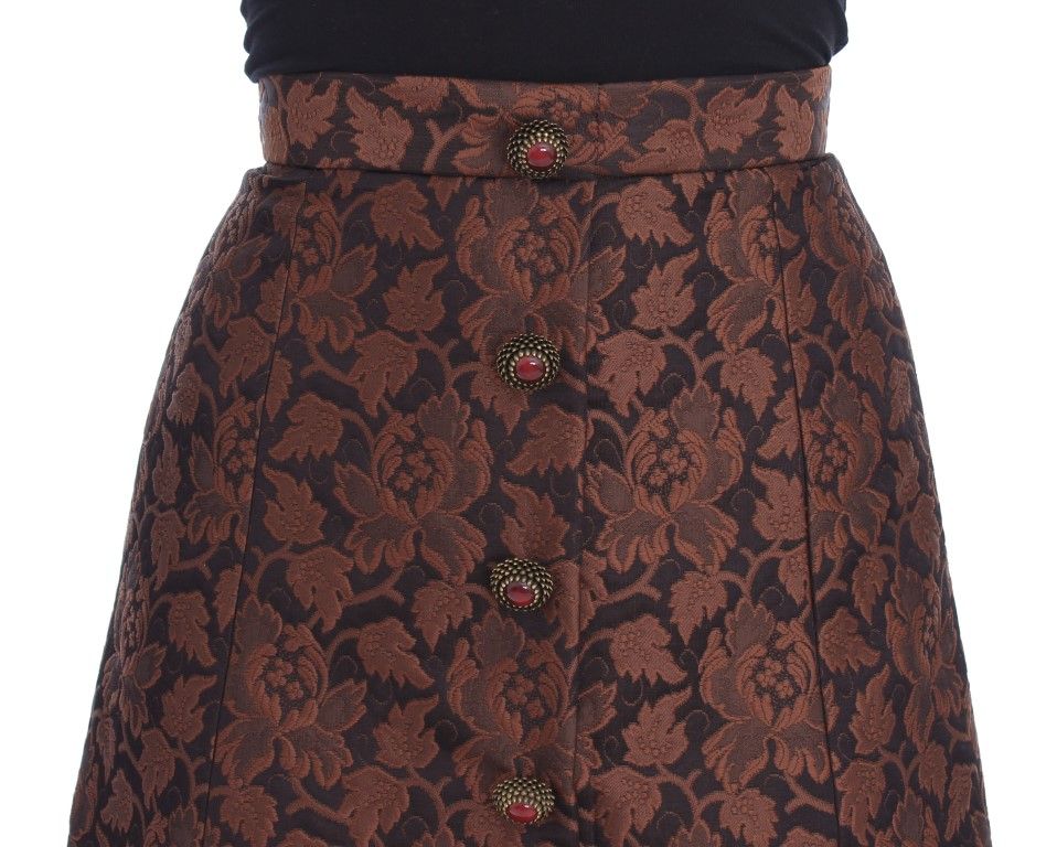 Floral Brocade Mini Bubble Women's Skirt - Dolce & Gabbana - Modalova