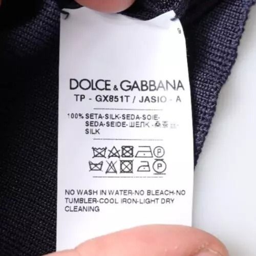 Dark Sea Horse Collared Polo Men's T-shirt (Pre-Owned) - Dolce & Gabbana - Modalova
