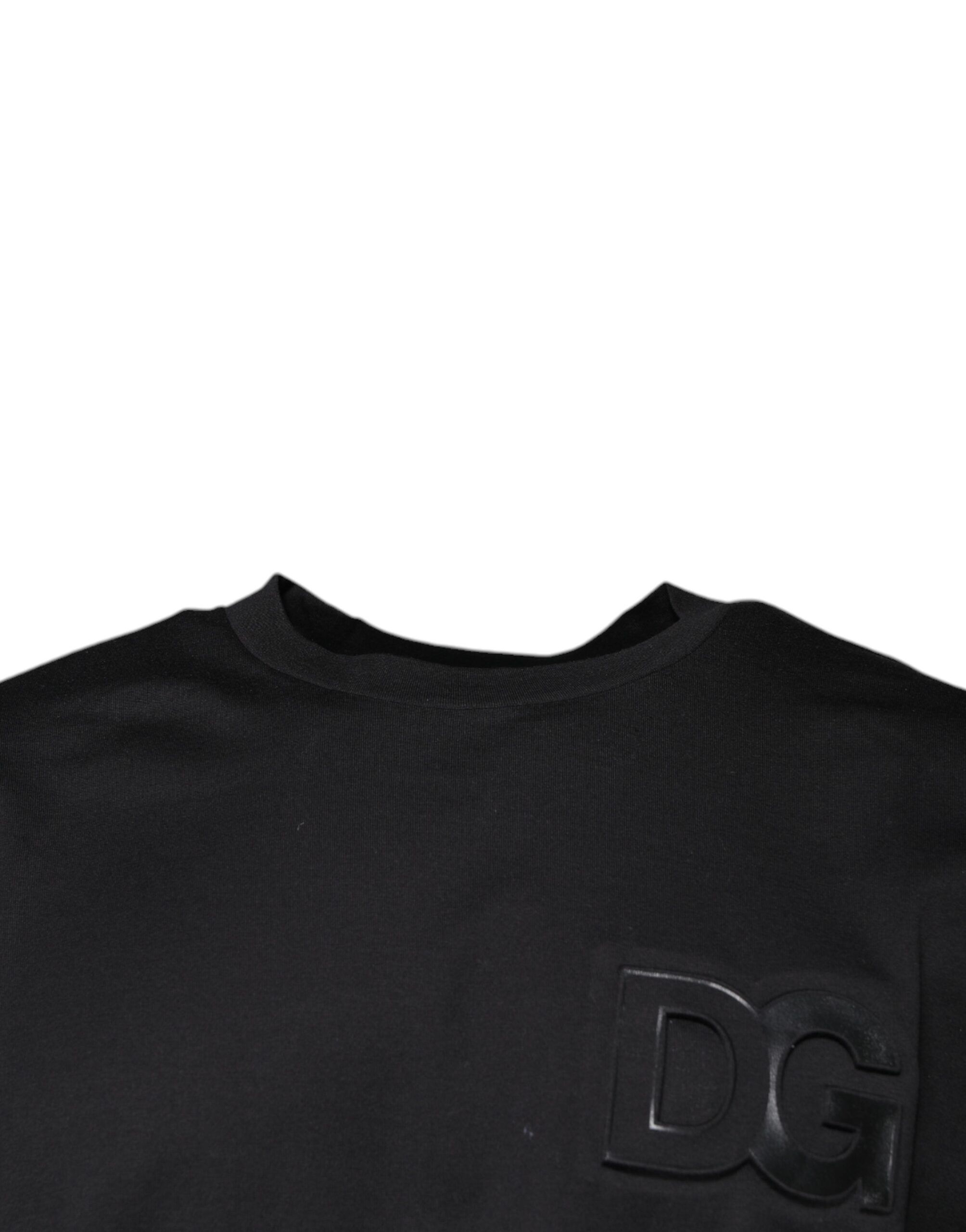 DG Logo Print Cotton Crew Neck Men's T-shirt - Dolce & Gabbana - Modalova