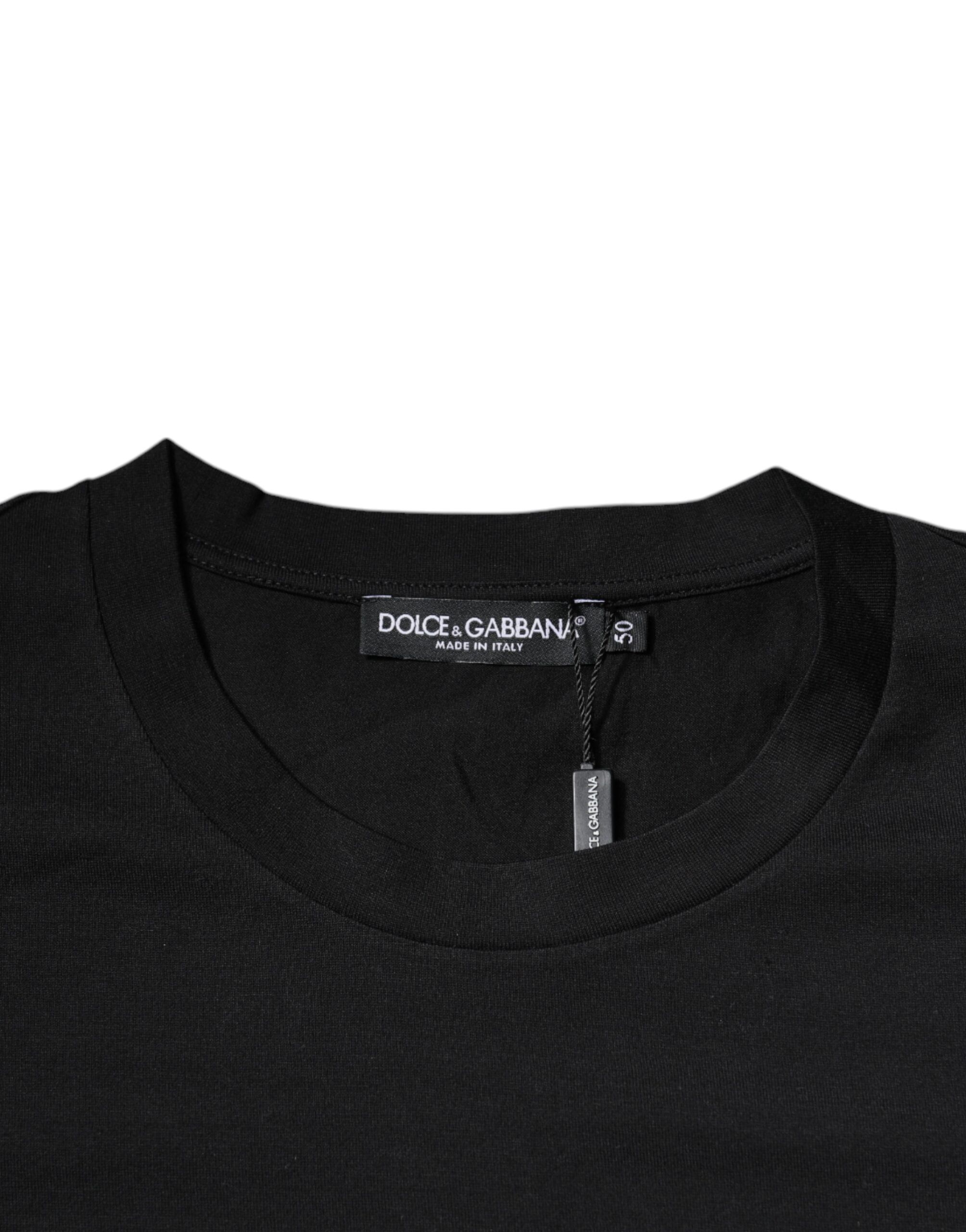 DG Logo Print Cotton Crew Neck Men's T-shirt - Dolce & Gabbana - Modalova