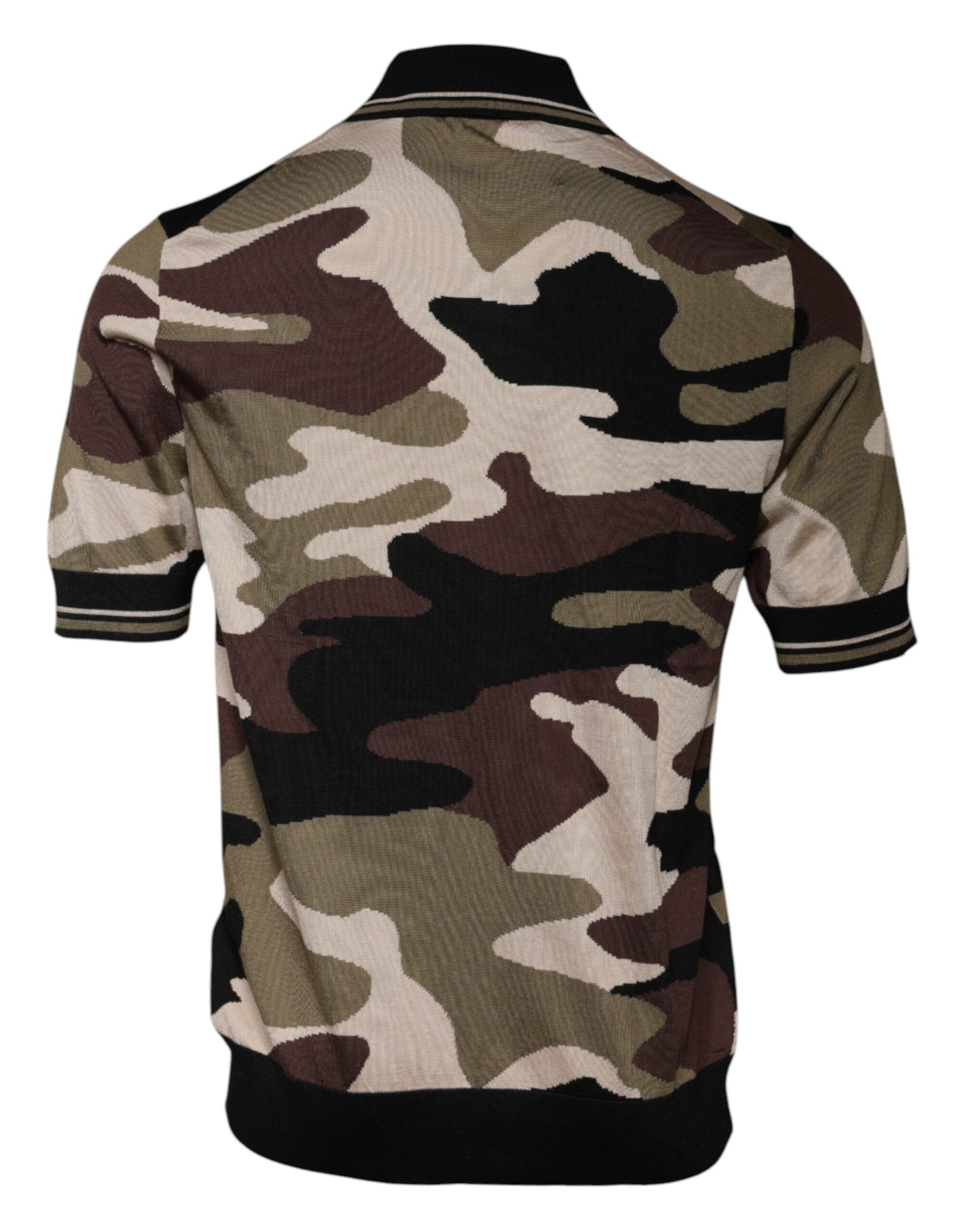 Camouflage Collared Polo Men's T-shirt (Pre-Owned) - Dolce & Gabbana - Modalova
