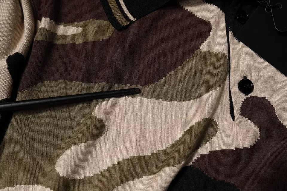 Camouflage Collared Polo Men's T-shirt (Pre-Owned) - Dolce & Gabbana - Modalova