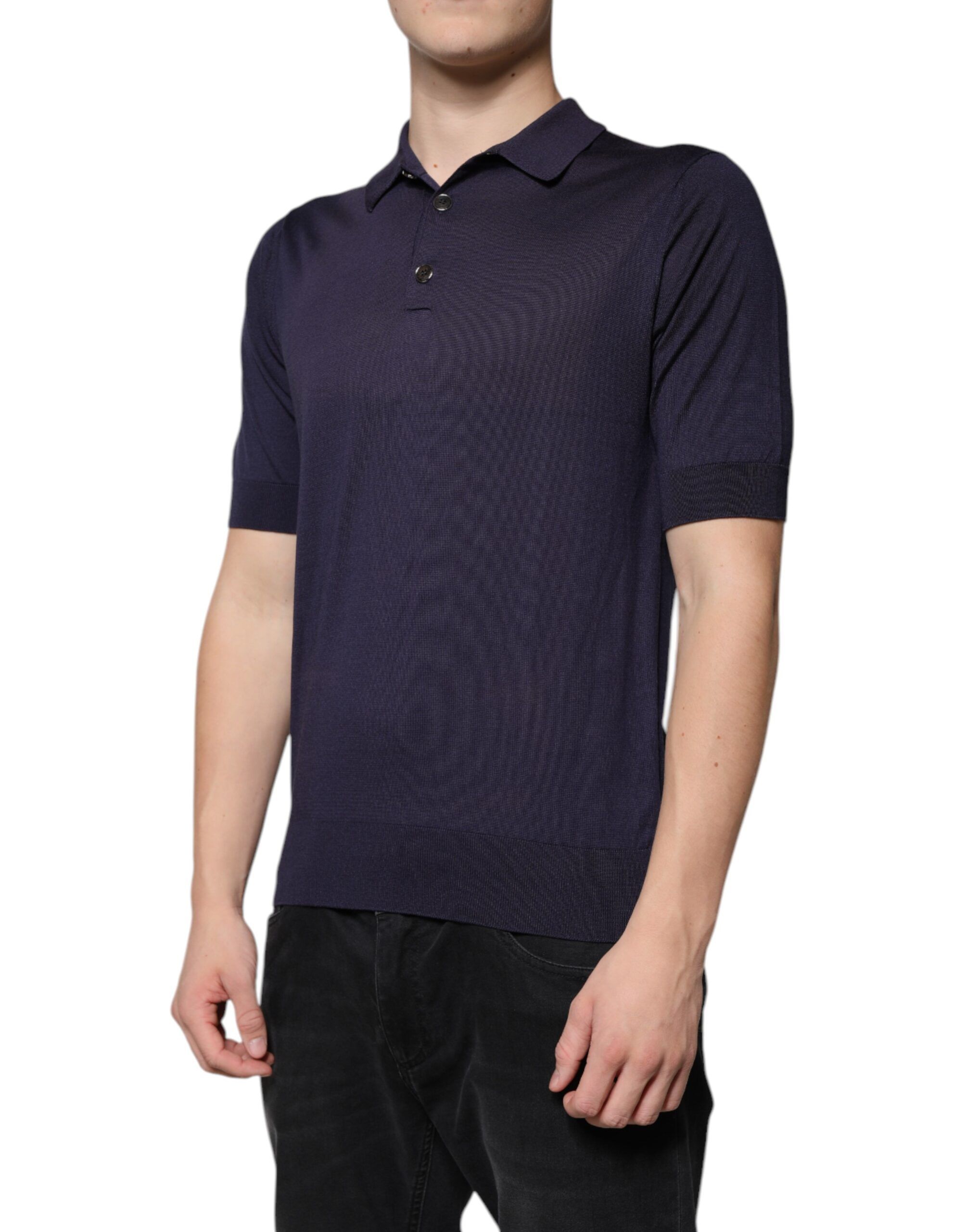 Silk Collared Short Sleeves Polo Men's T-shirt (Pre-Owned) - Dolce & Gabbana - Modalova