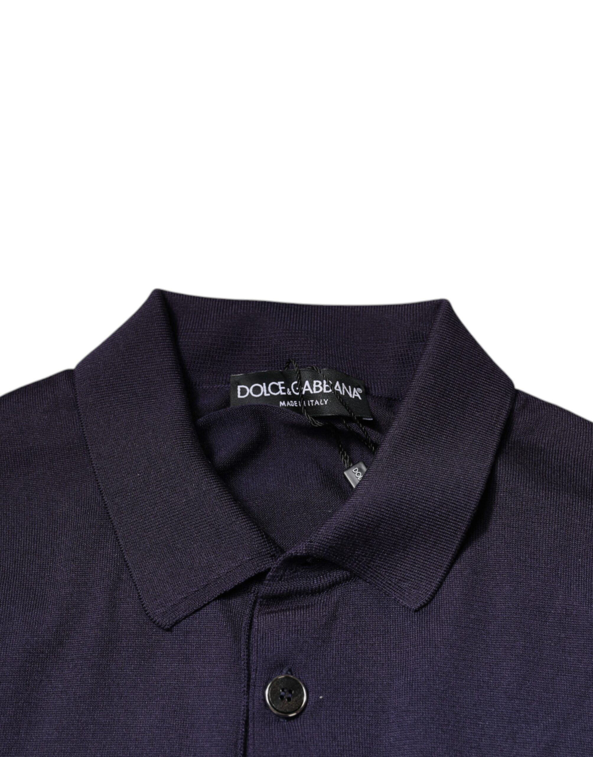 Silk Collared Short Sleeves Polo Men's T-shirt (Pre-Owned) - Dolce & Gabbana - Modalova