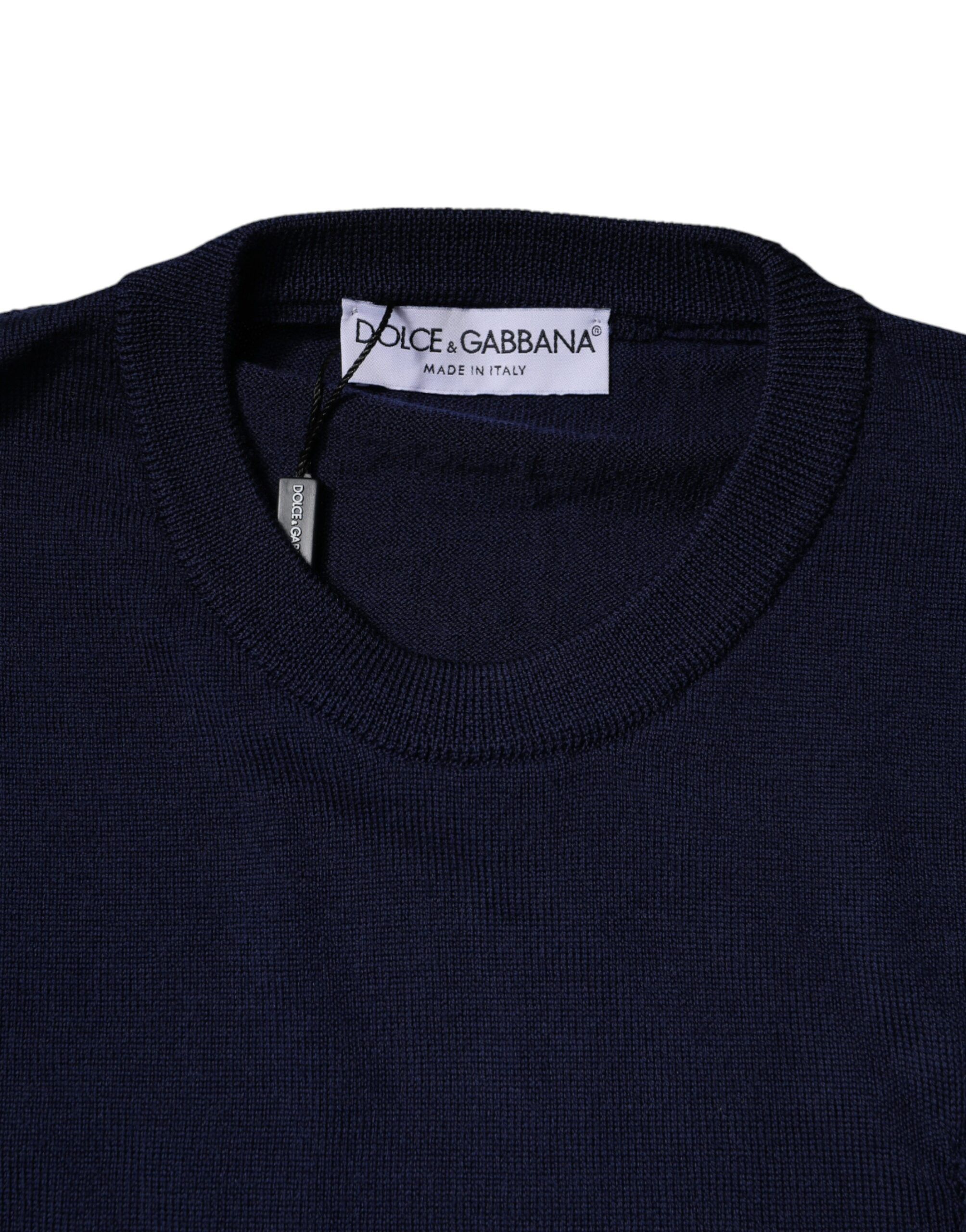 DG Logo Wool Crew Neck Pullover Men's Sweater (Pre-Owned) - Dolce & Gabbana - Modalova