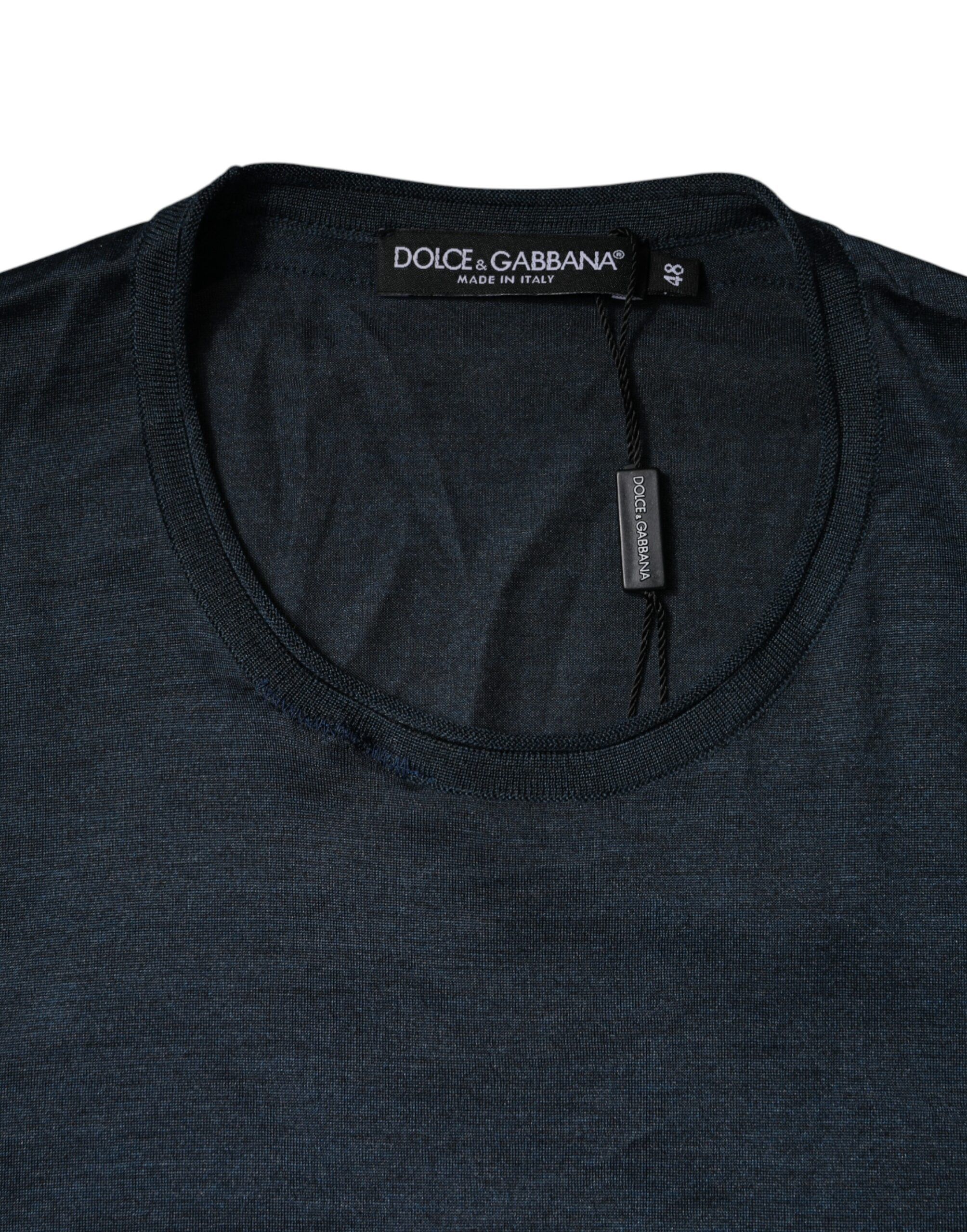Dark Silk Crew Neck Short Sleeve Men's T-shirt (Pre-Owned) - Dolce & Gabbana - Modalova