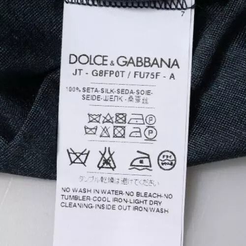 Dark Silk Crew Neck Short Sleeve Men's T-shirt (Pre-Owned) - Dolce & Gabbana - Modalova