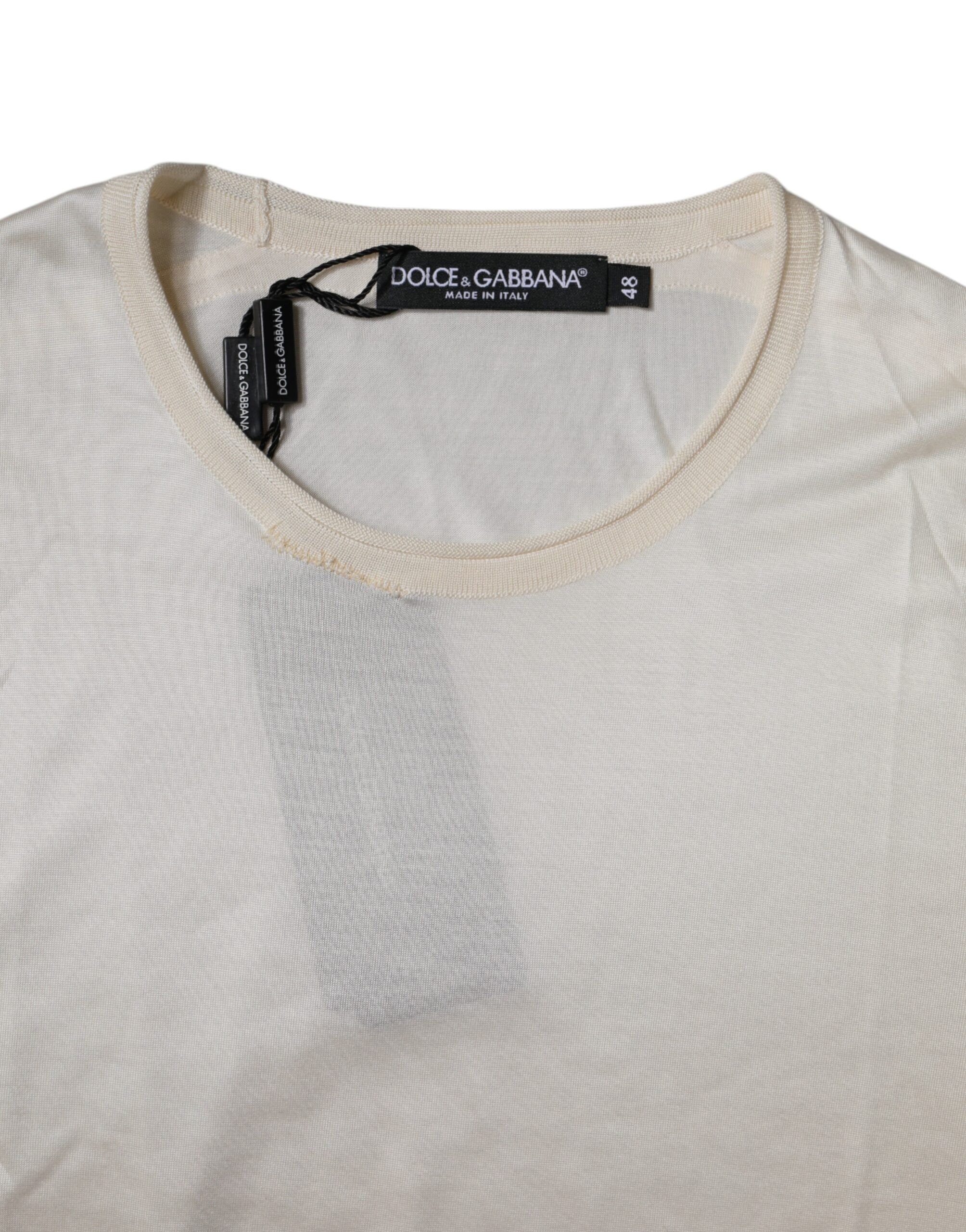 Silk Crew Neck Short Sleeve Men's T-shirt (Pre-Owned) - Dolce & Gabbana - Modalova