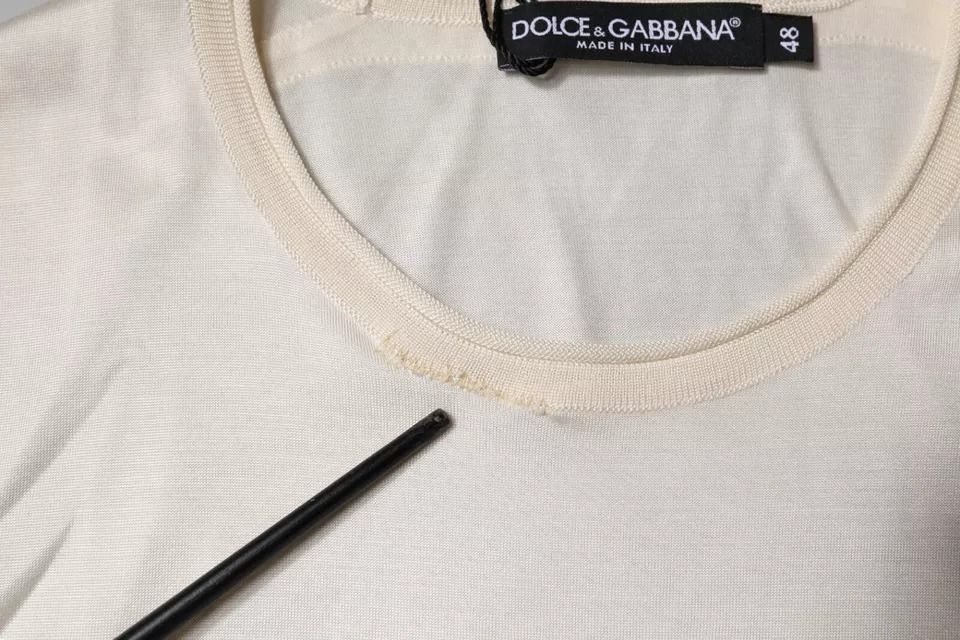 Silk Crew Neck Short Sleeve Men's T-shirt (Pre-Owned) - Dolce & Gabbana - Modalova