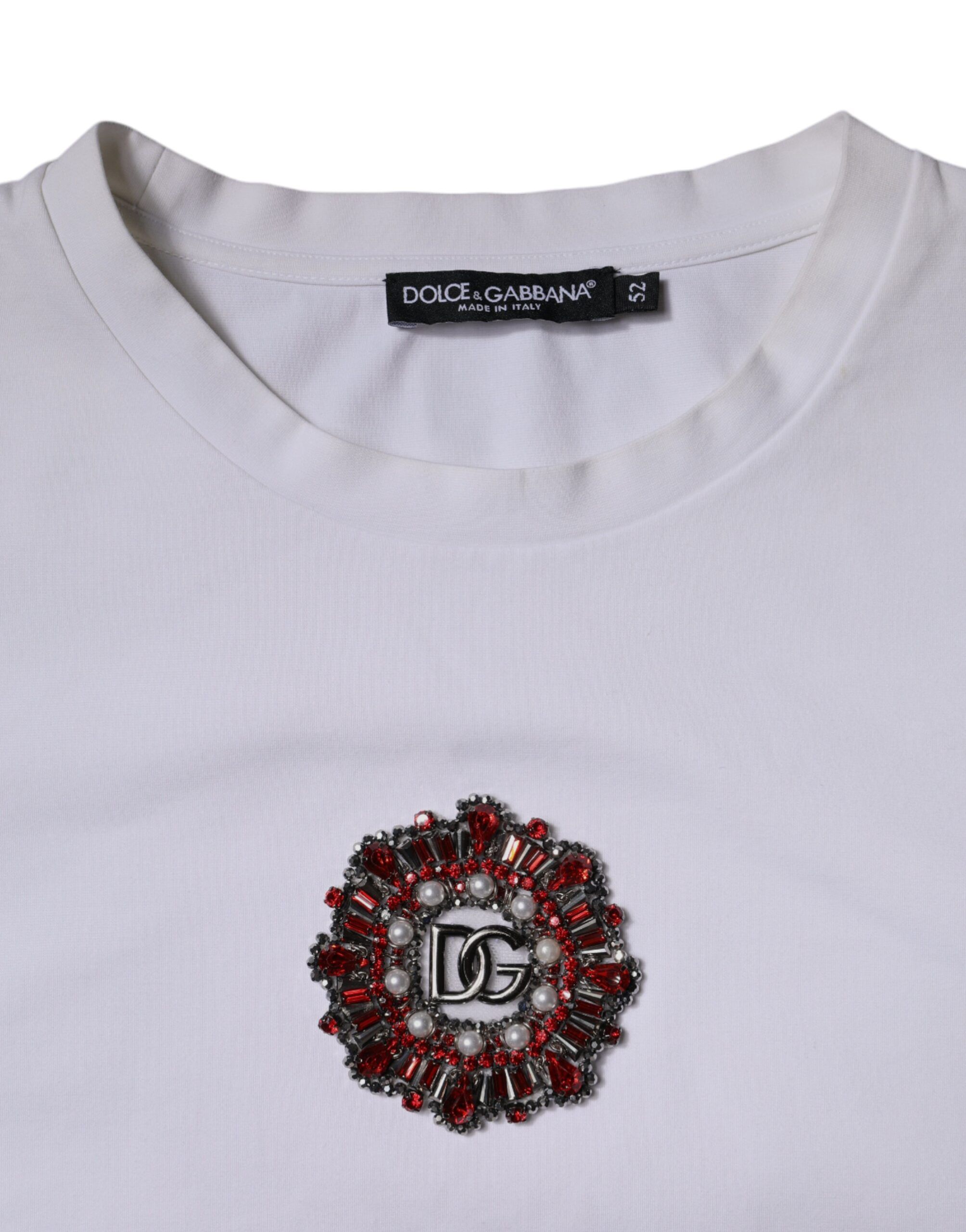 Logo Embellished Crew Neck Men's T-shirt (Pre-Owned) - Dolce & Gabbana - Modalova