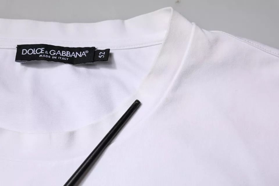 Logo Embellished Crew Neck Men's T-shirt (Pre-Owned) - Dolce & Gabbana - Modalova
