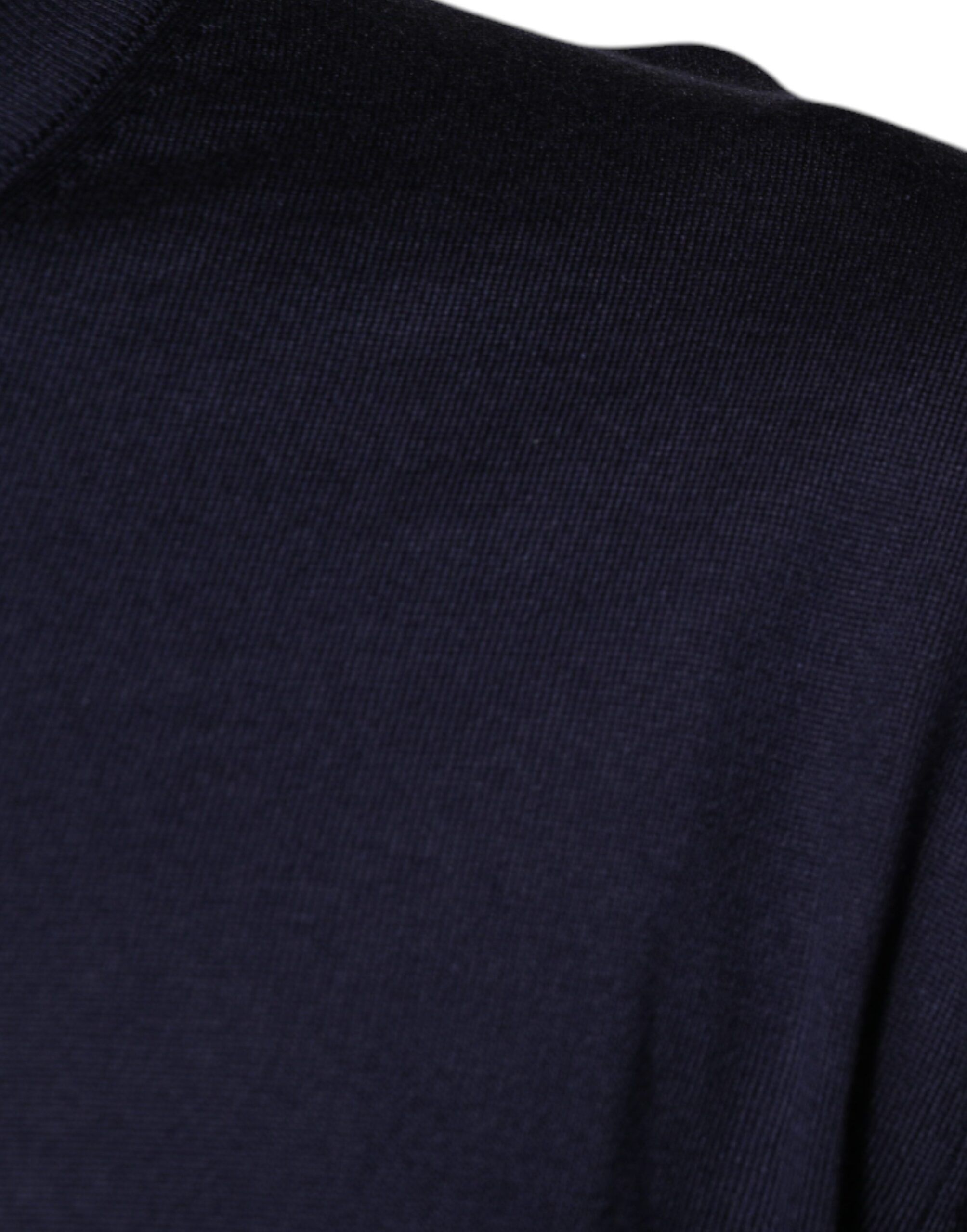Navy Silk V-neck Pullover Men's Sweater (Pre-Owned) - Dolce & Gabbana - Modalova