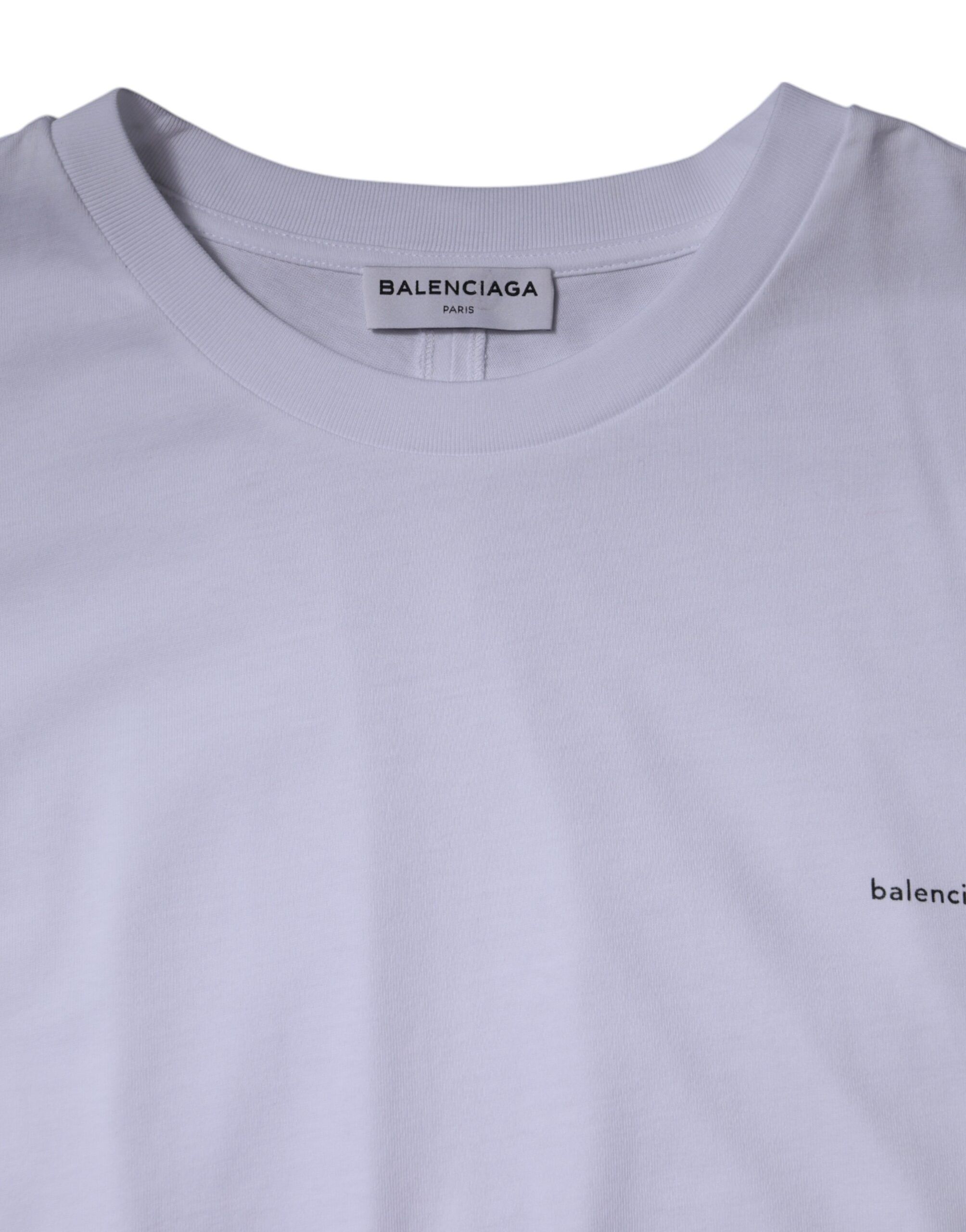 Logo Cotton Crew Neck Short Sleeves Men's T-shirt - Balenciaga - Modalova